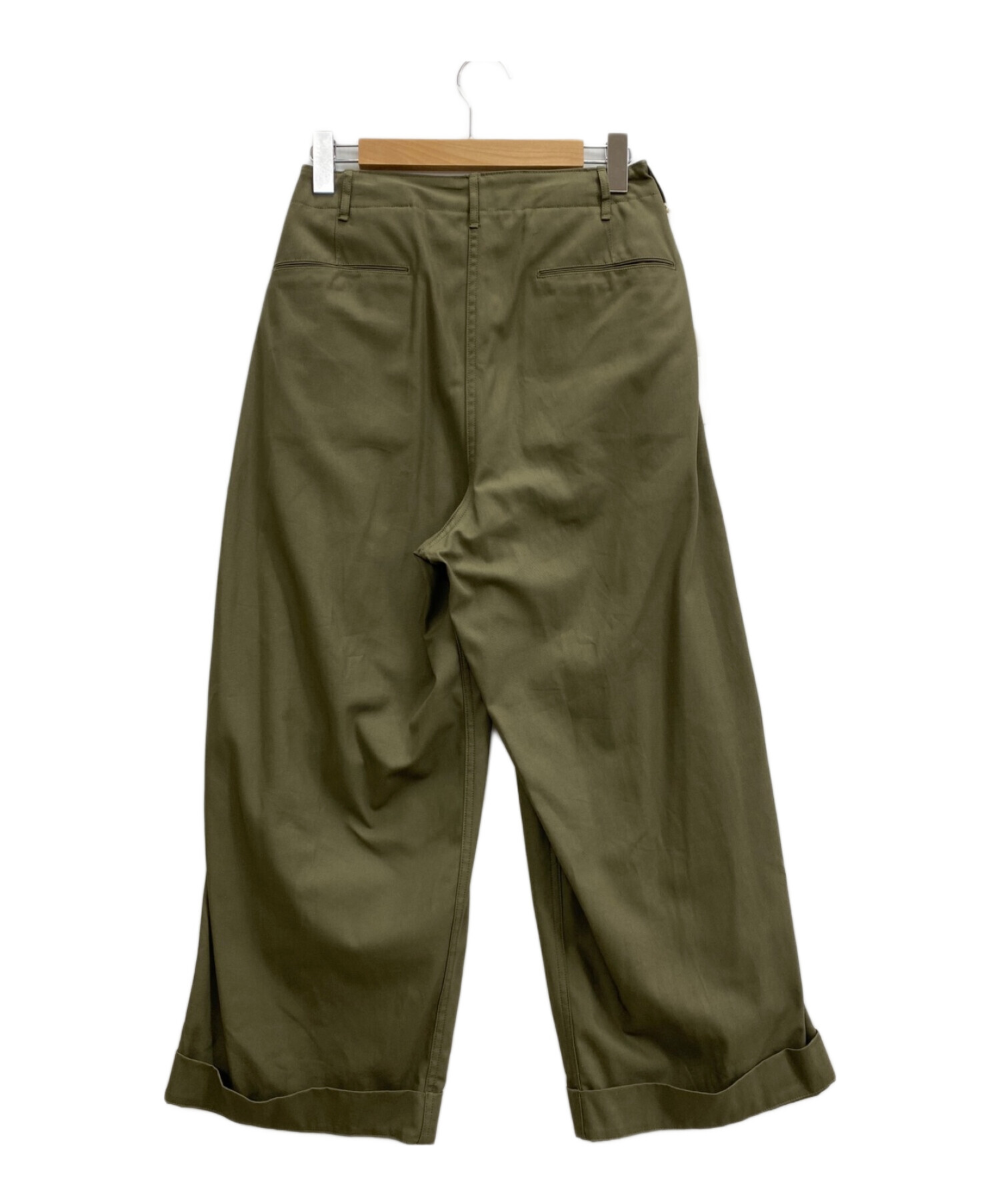 MARKAWARE (マーカウェア) 41 KHAKI WIDE ORAGANIC COTTON DRY  TWILL（41カーキワイドオーガニックコットンドライツイル） カーキ サイズ:1