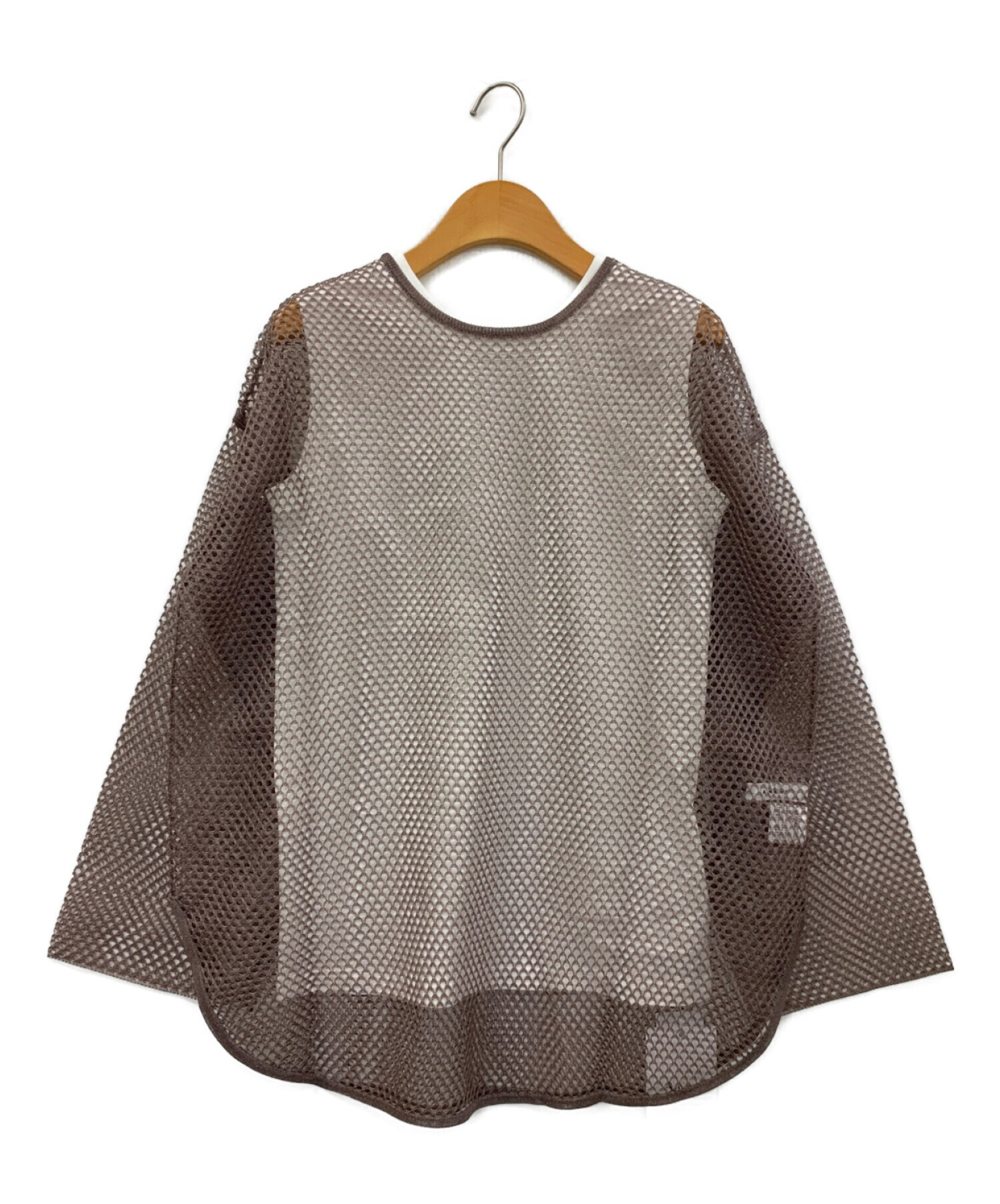 Ameri (アメリ) TANK WITH OVER MESH TOP ブラウン サイズ:F