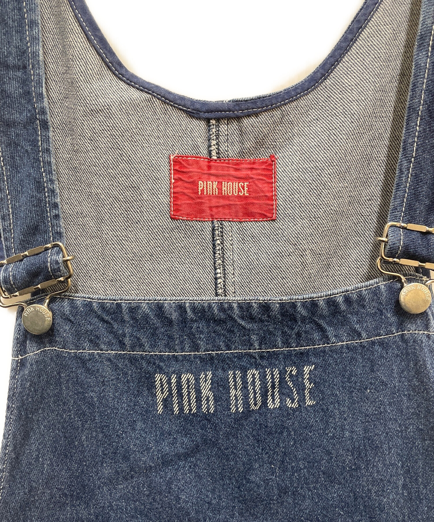中古・古着通販】PINK HOUSE (ピンクハウス) デニムサロペットスカート