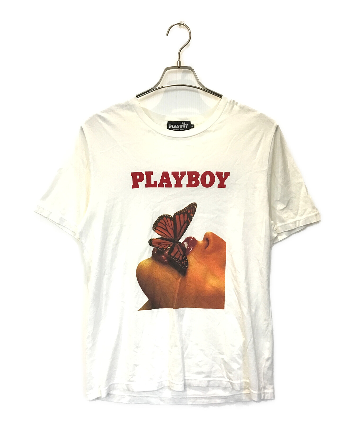 中古・古着通販】PLAY BOY (プレイボーイ) Hysteric Glamour (ヒステリックグラマー) プリントTシャツ ホワイト  サイズ:M｜ブランド・古着通販 トレファク公式【TREFAC FASHION】スマホサイト