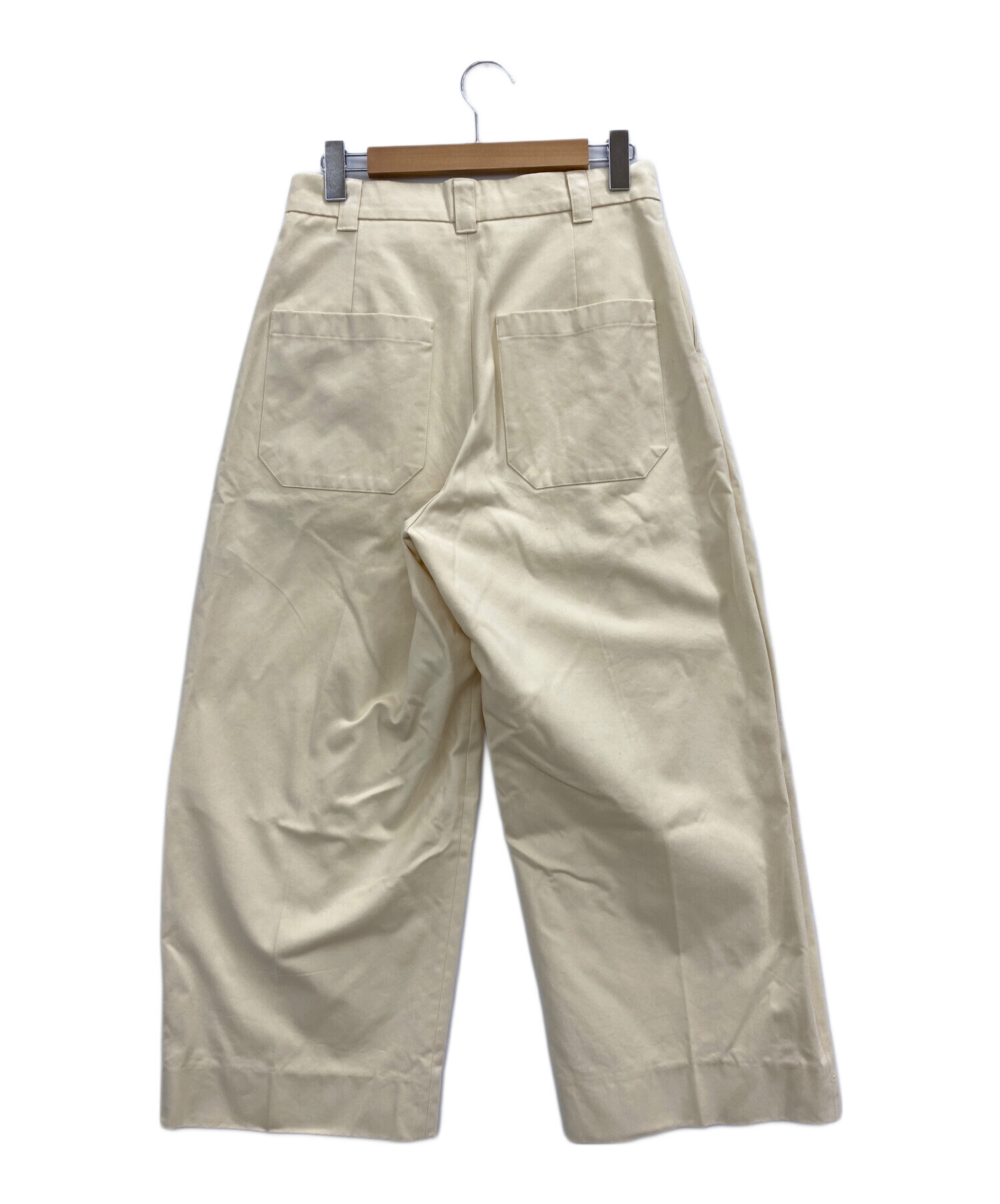 中古・古着通販】STUDIO NICHOLSON (スタジオニコルソン) Deep Pleat Volume Pant（ディーププリーツボリュームパンツ）  クリーム サイズ:S｜ブランド・古着通販 トレファク公式【TREFAC FASHION】スマホサイト