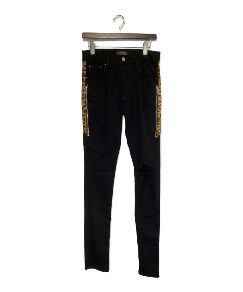 中古・古着通販】AMIRI (アミリ) Leopard Jeans ブラック サイズ:SIZE 