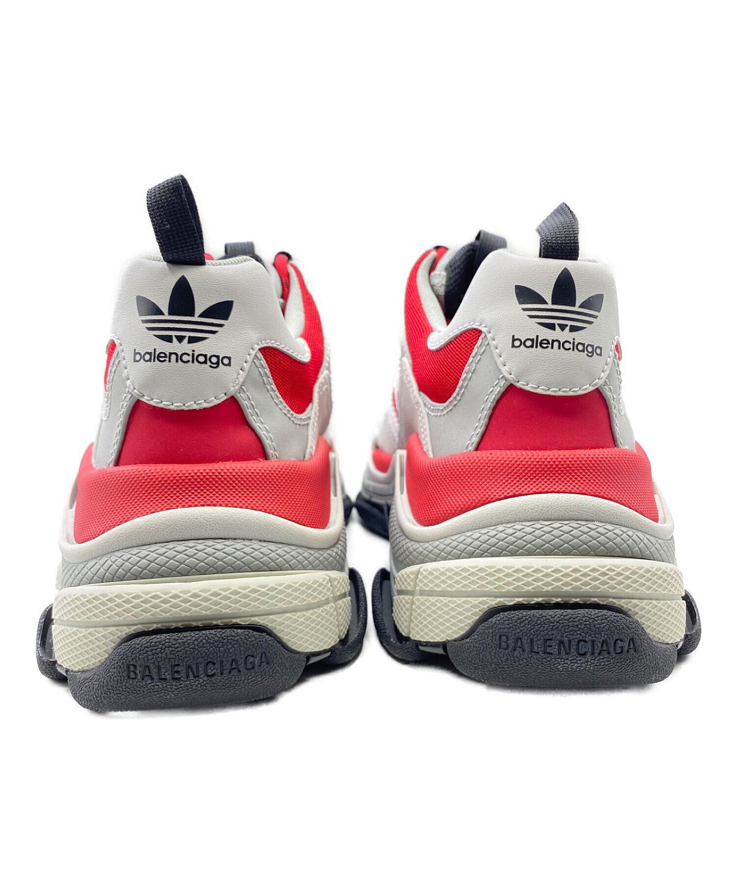 中古・古着通販】adidas (アディダス) BALENCIAGA (バレンシアガ) TRIPLE S レッド×グレー  サイズ:43｜ブランド・古着通販 トレファク公式【TREFAC FASHION】スマホサイト