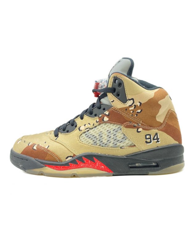 中古・古着通販】SUPREME (シュプリーム) AIR JORDAN 5 RETRO Supreme BAMBOO/BLACK-CLASSIC  STONE サイズ:28cm （US 10） 未使用品｜ブランド・古着通販 トレファク公式【TREFAC FASHION】スマホサイト