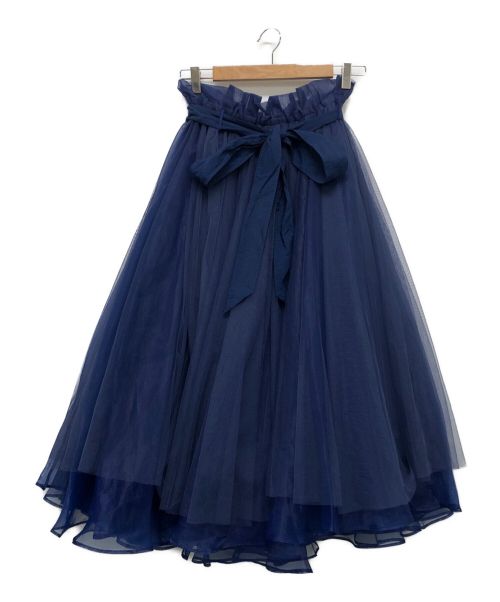 (新品)la belle Etude/オーガンー刺繍スカートスカート