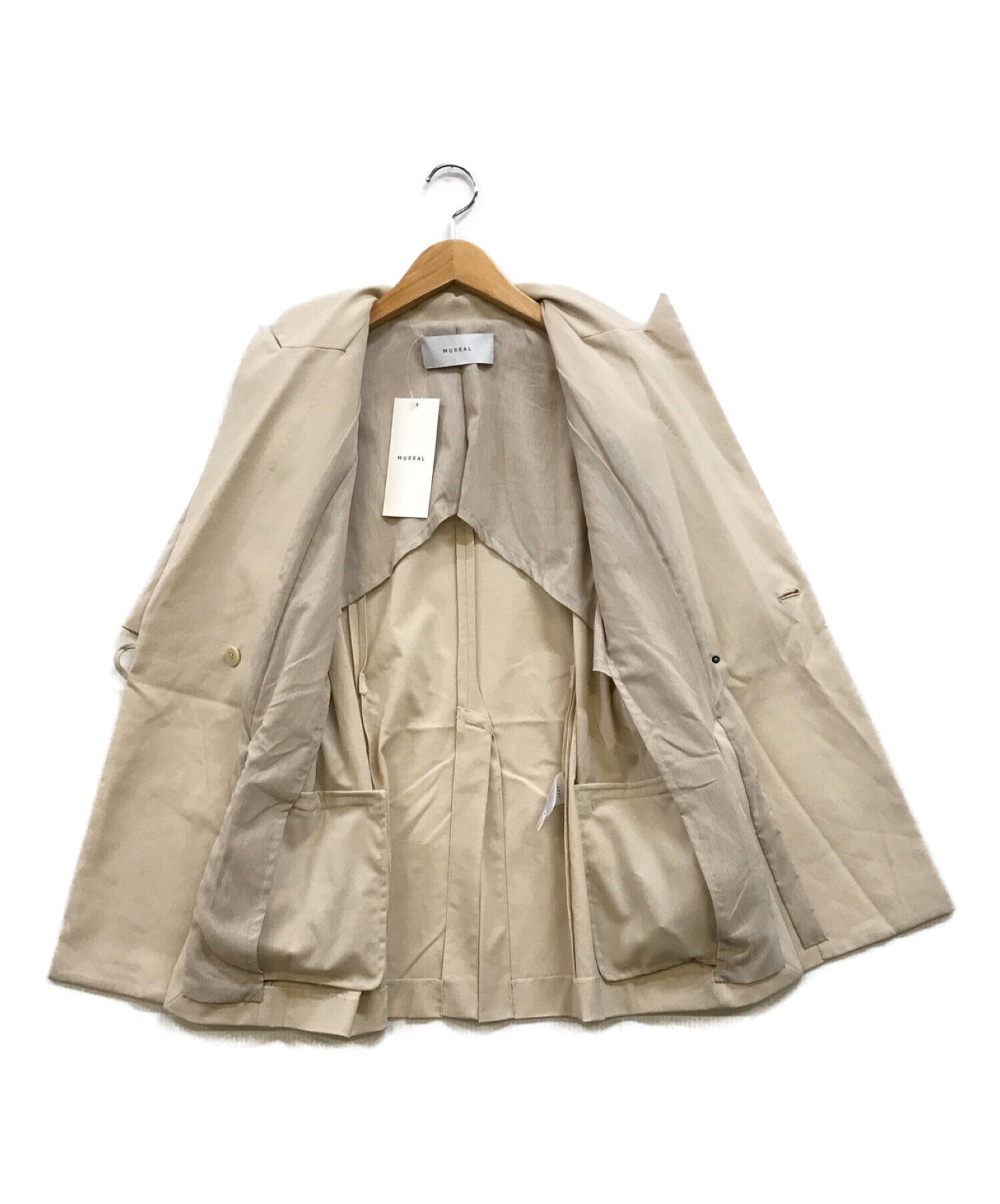 中古・古着通販】MURRAL (ミューラル) Slit short sleeve jacket 