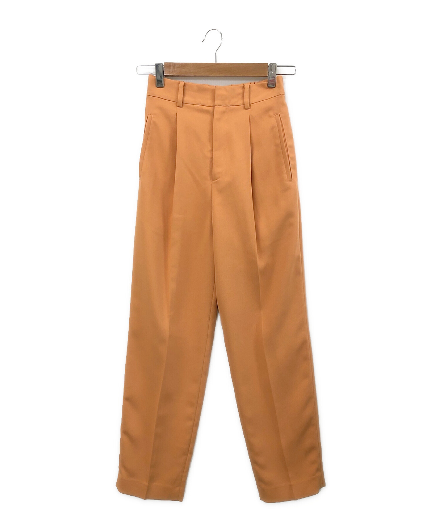 AMERI (アメリ) SQUAMOUS TEXTILE TAPERED PANTS オレンジ サイズ:S