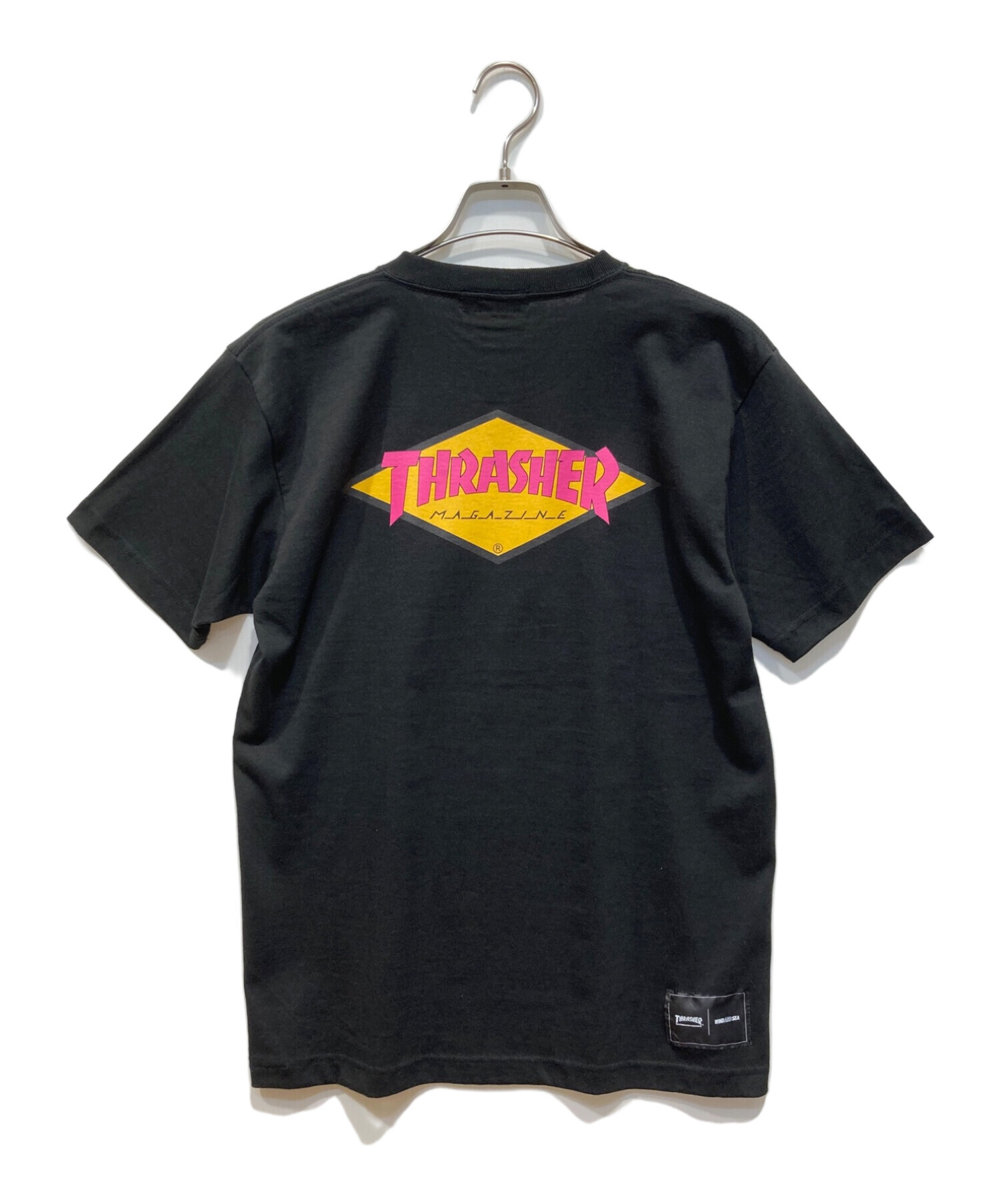 中古・古着通販】WIND AND SEA (ウィンダンシー) THRASHER (スラッシャー) Tシャツ ブラック サイズ:M｜ブランド・古着通販  トレファク公式【TREFAC FASHION】スマホサイト