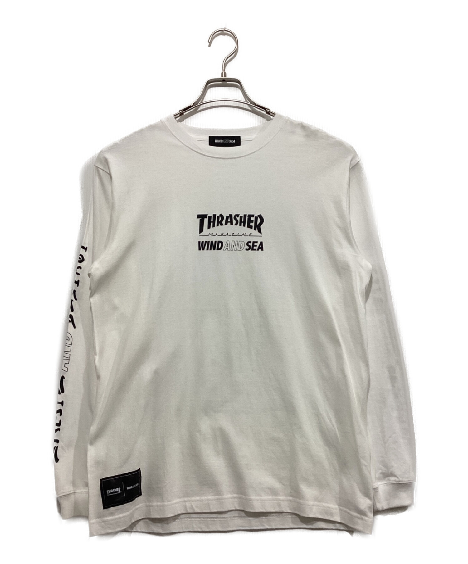 WIND AND SEA (ウィンダンシー) THRASHER (スラッシャー) ロングスリーブカットソー ホワイト サイズ:M