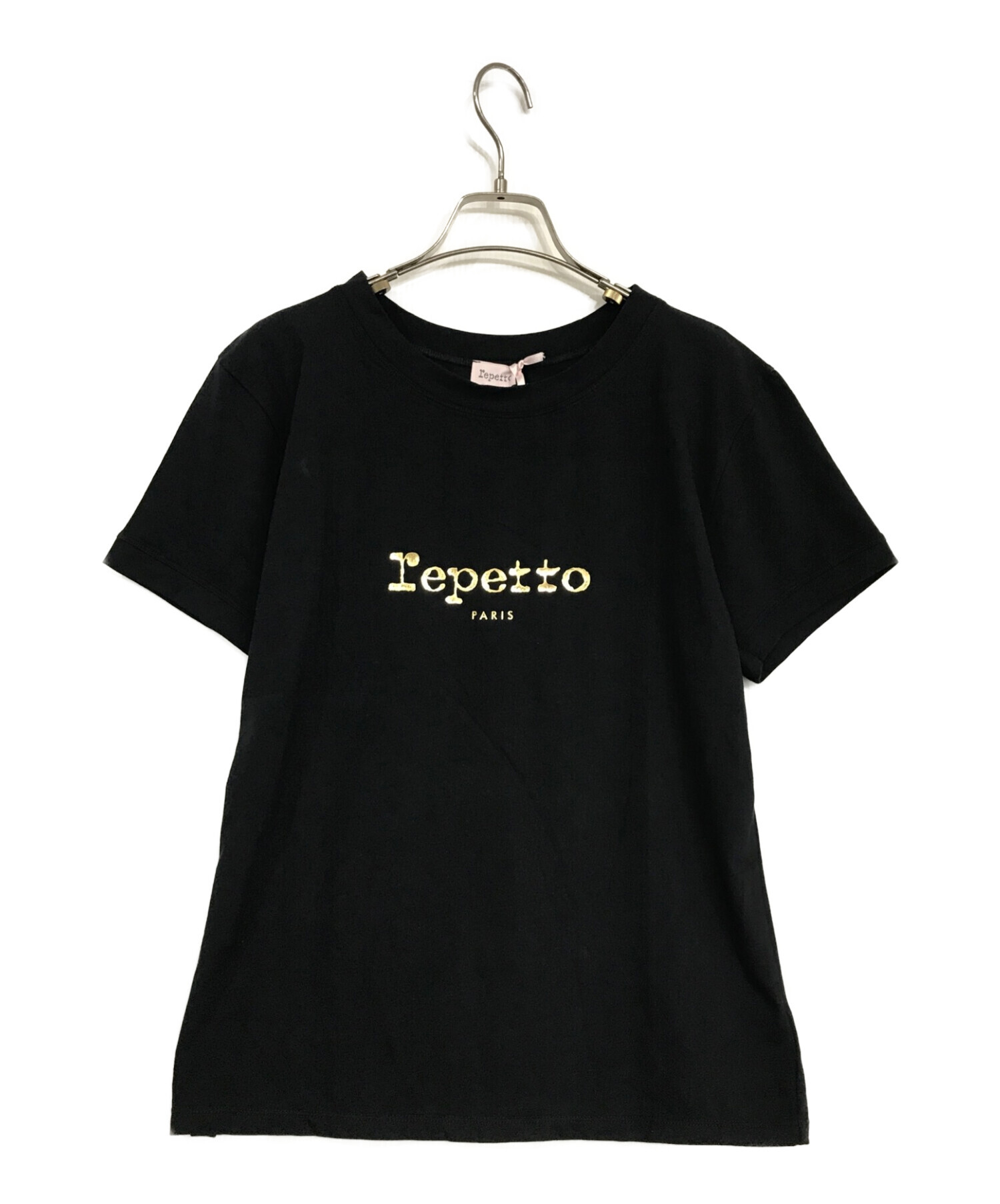 repetto (レペット) ロゴTシャツ ブラック サイズ:L