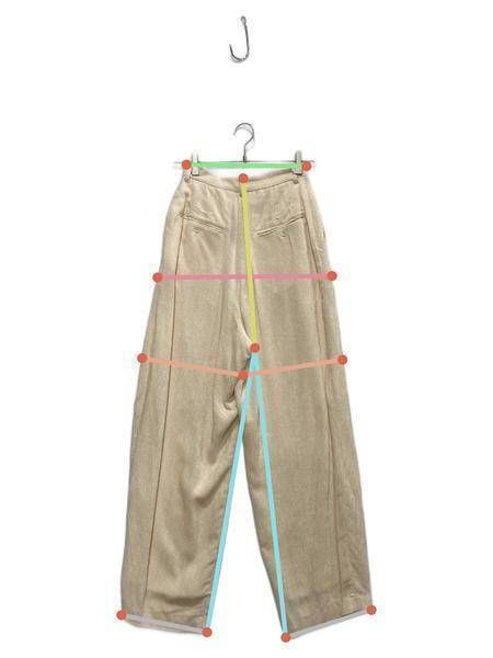 中古・古着通販】H BEAUTY&YOUTH (エイチ ビューティアンドユース) RAYON CORDUROY TUCK PANTS アイボリー  サイズ:MEDIUM｜ブランド・古着通販 トレファク公式【TREFAC FASHION】スマホサイト