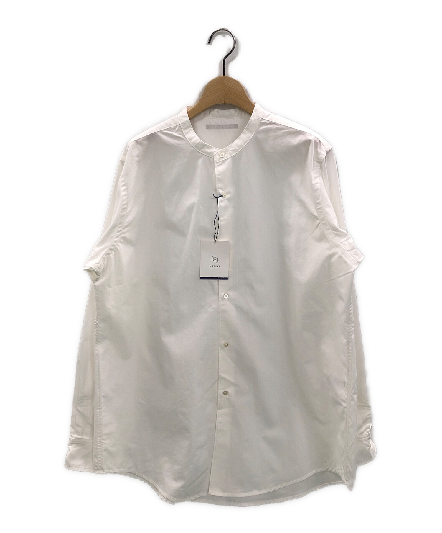 中古・古着通販】HATSKI (ハツキ) Low Count Band Collar Shirt