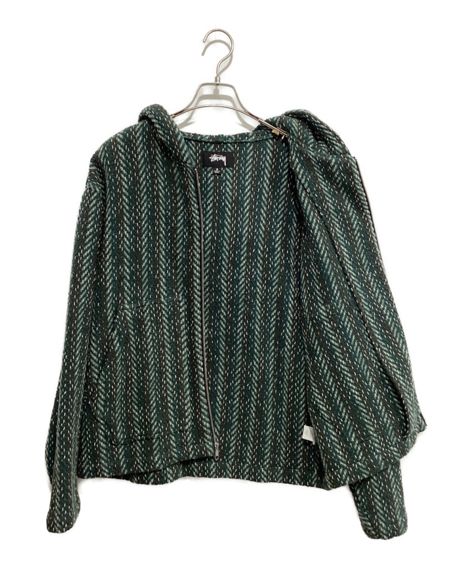 stussy (ステューシー) UNION (ユニオン) ZIP PONCHO / ジップ ポンチョ グリーン サイズ:S