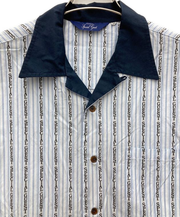 ダウンSG Stripe Fabric Short Sleeve Shirt