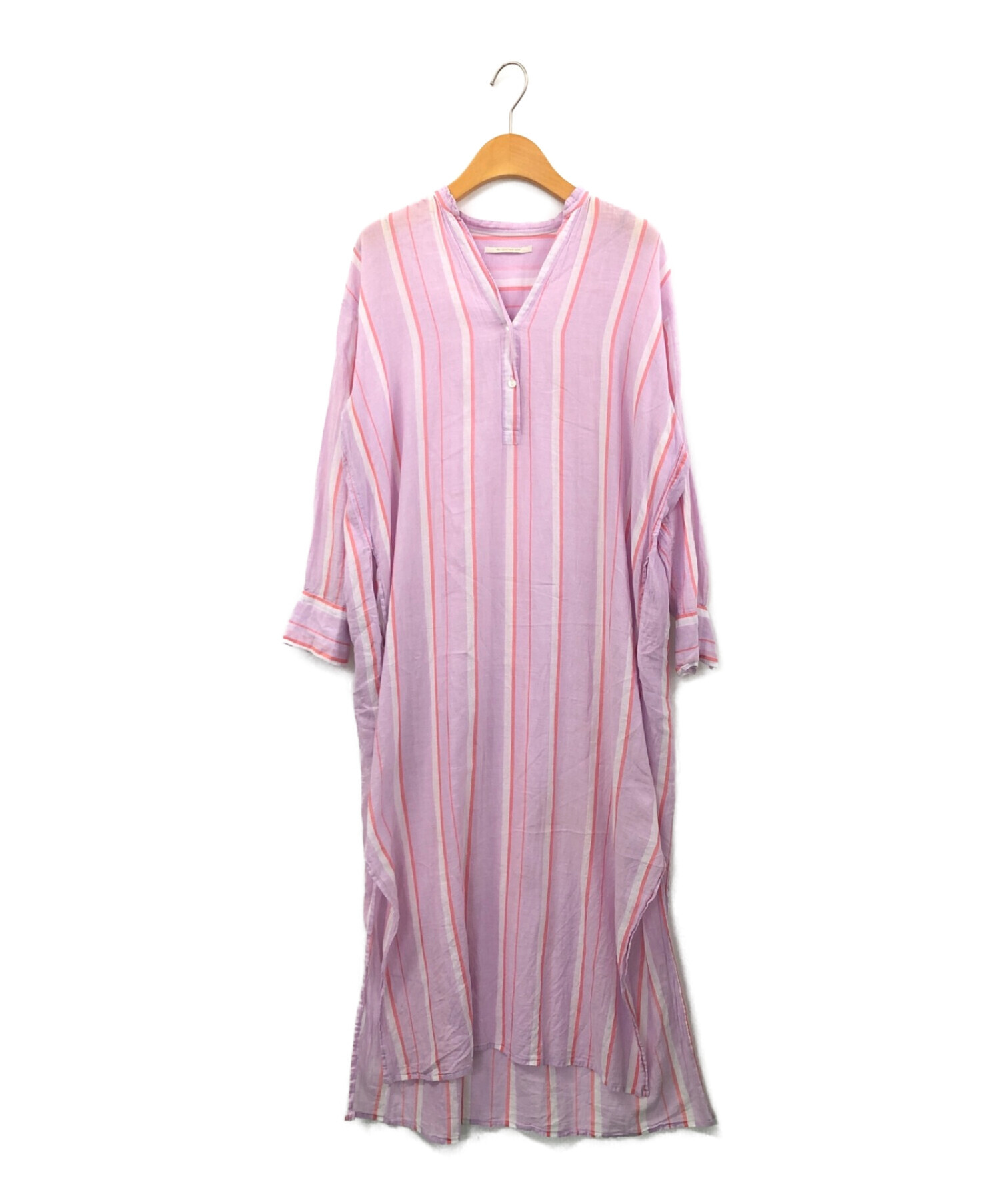 中古・古着通販】ne quittez pas (ヌキテパ) C.VOILE STRIPE KURTA