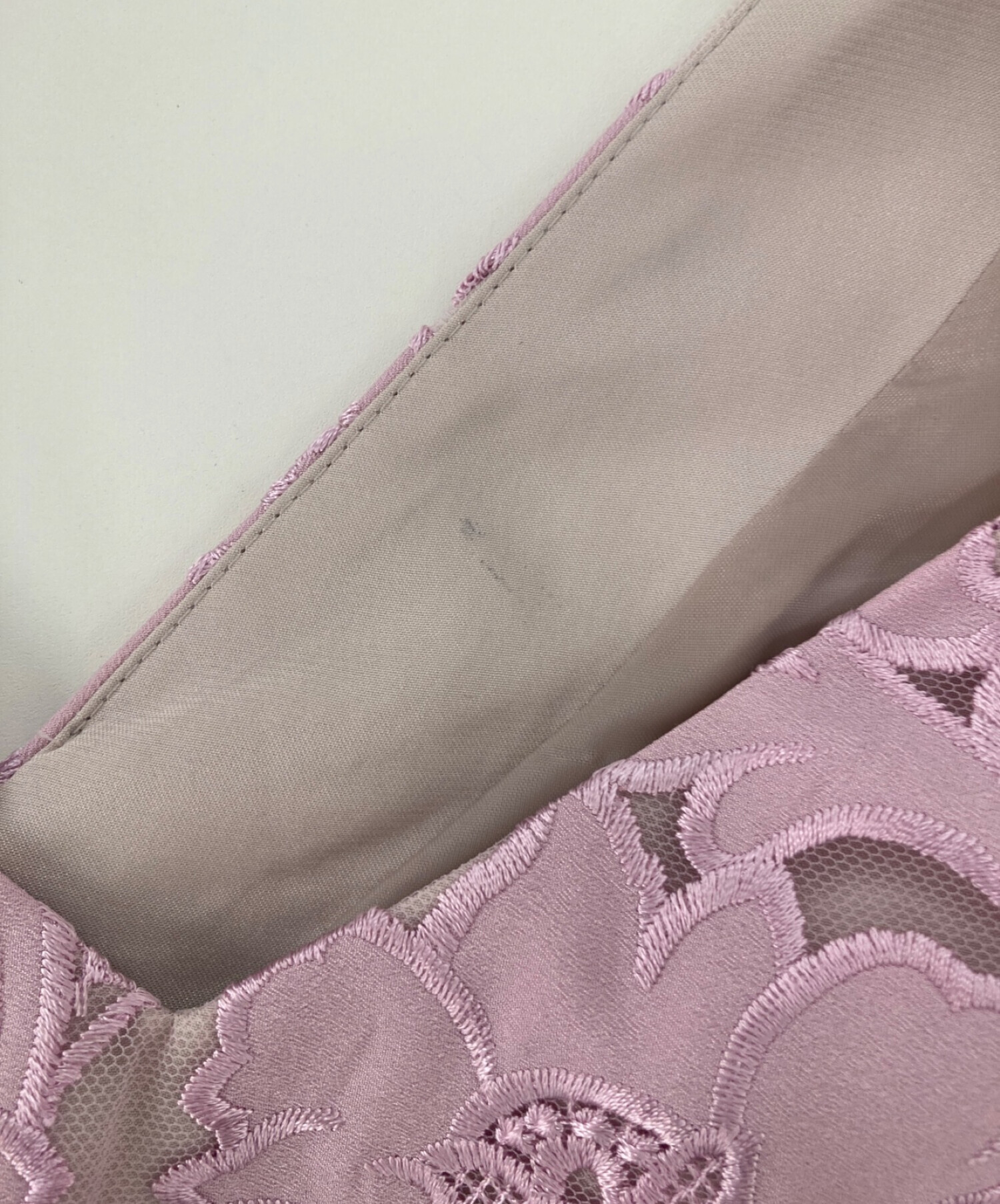GRACE CONTINENTAL (グレースコンチネンタル) 刺繍セミロングドレス ピンク サイズ:36