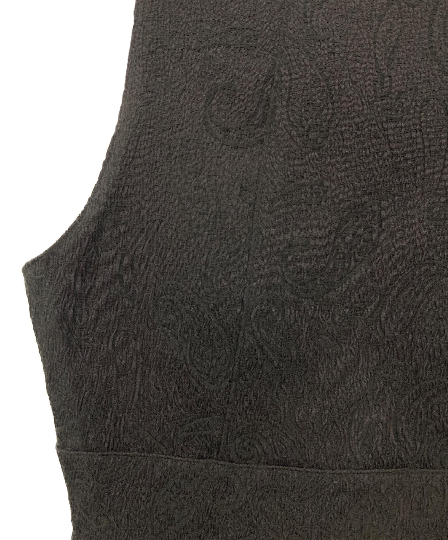 L'AUBE BLANC (ローブブラン) Open Back Jacquard Dress ブラック サイズ:S