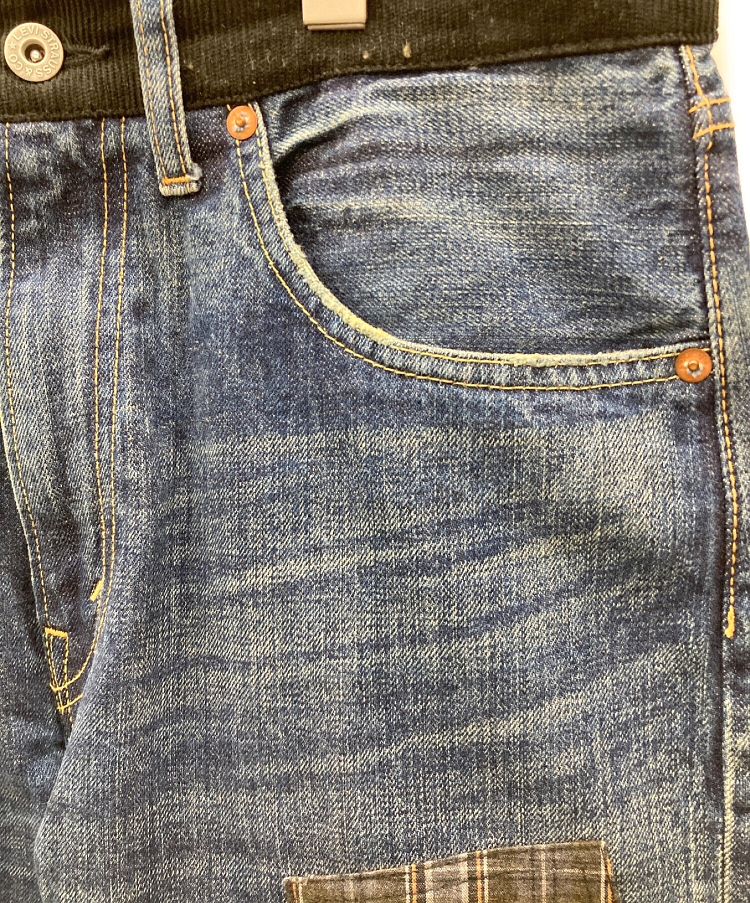 JUNYA WATANABE MAN LEVI'S eYe COMME des GARCONS JUNYAWATANABE MAN  505/パッチワークデニムパンツ インディゴ サイズ:W31 L31