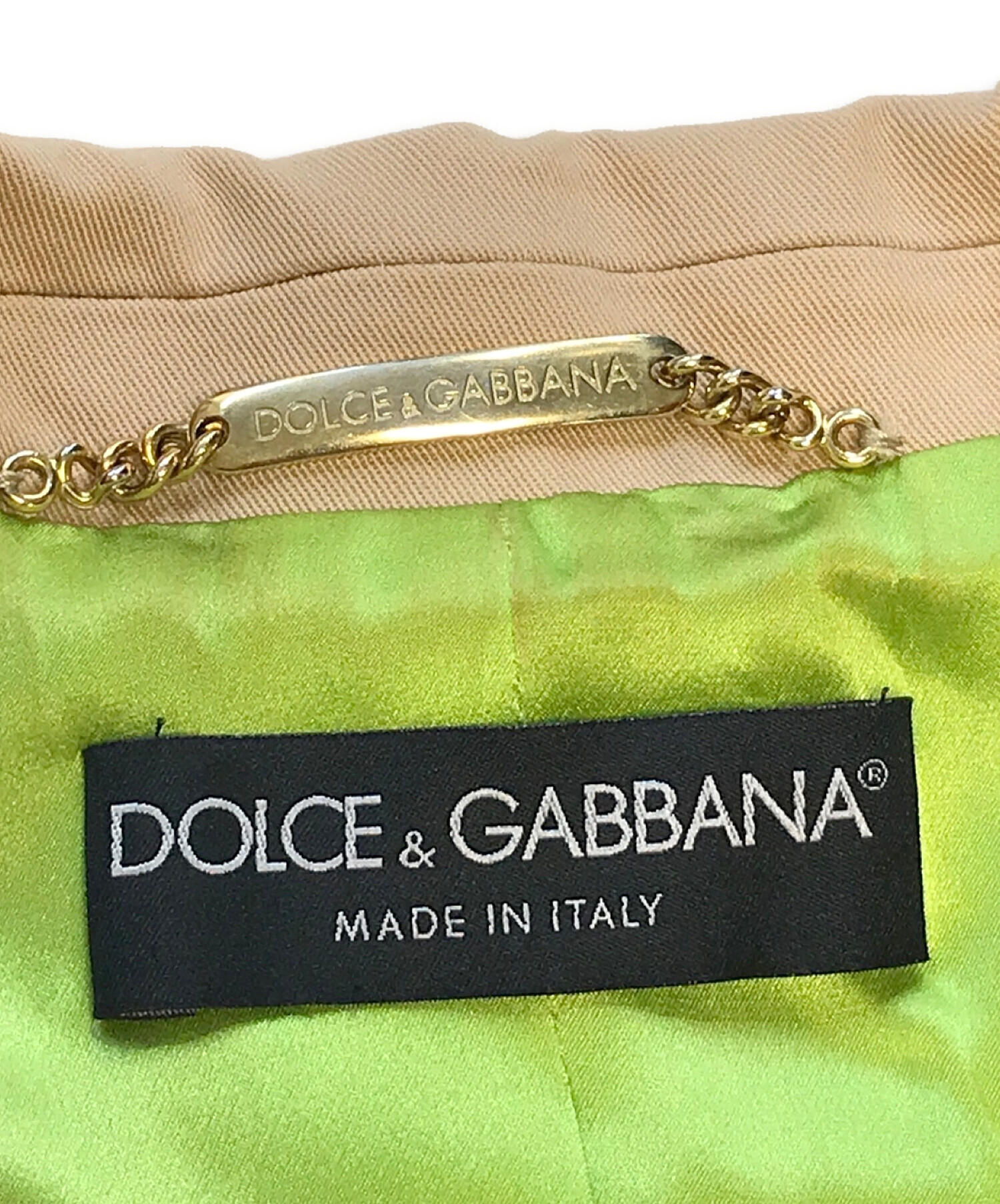 DOLCE & GABBANA (ドルチェ＆ガッバーナ) セットアップスーツ ベージュ サイズ:40