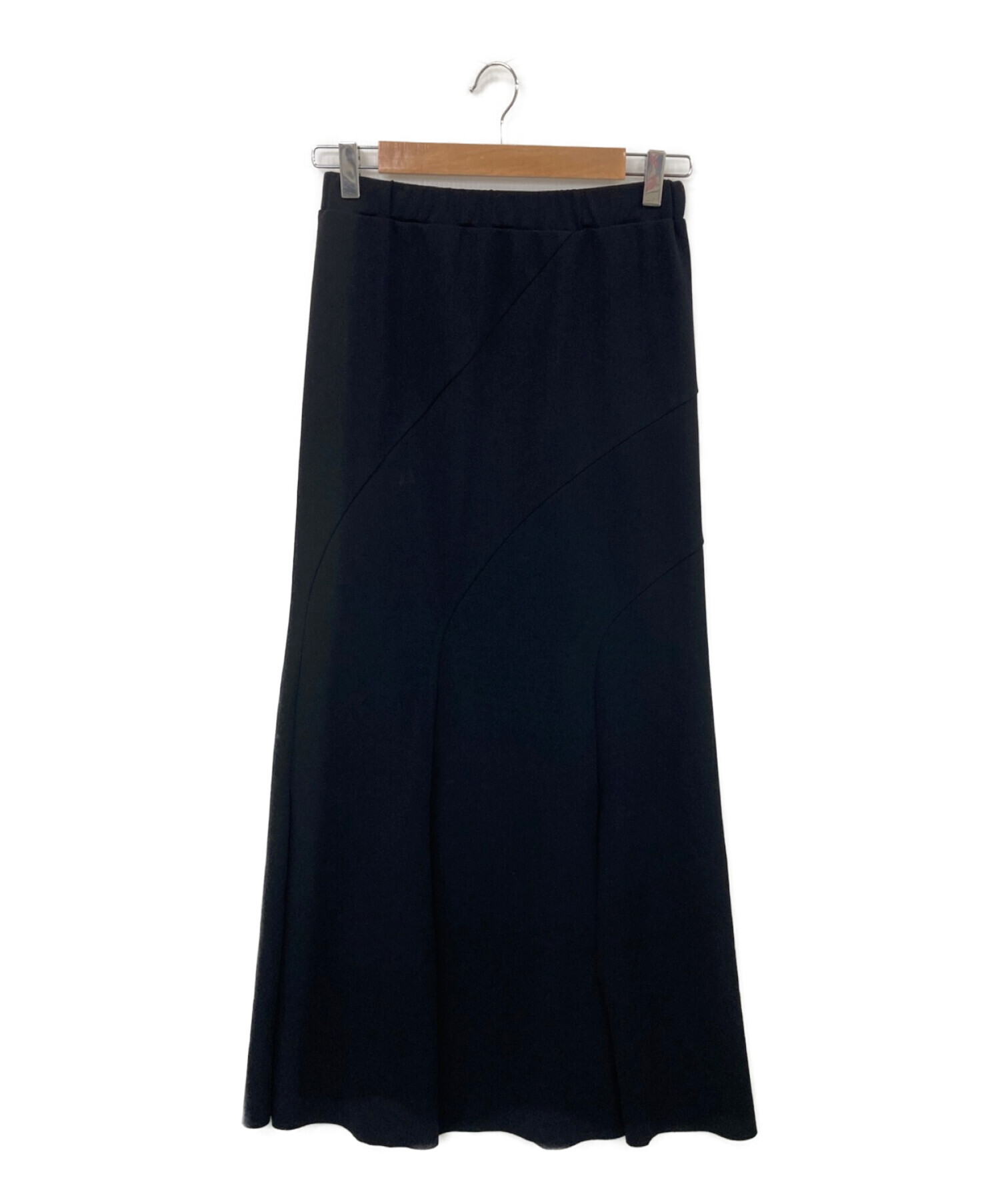 LEINWANDE (ラインヴァンド) Twisted Slit Skirt ブラック サイズ:F