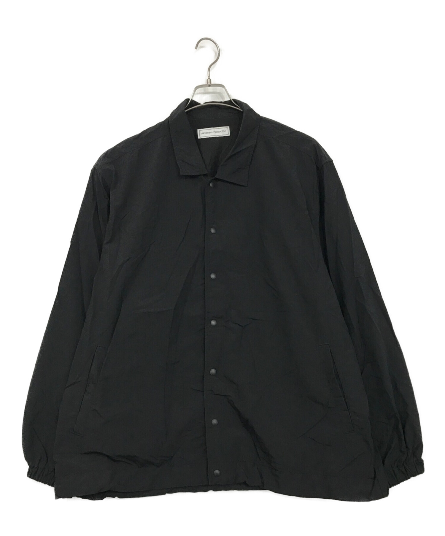 UNIVERSAL PRODUCTS. (ユニバーサルプロダクツ) NYLON SHELL COACH JACKET ブラック サイズ:SIZE 2