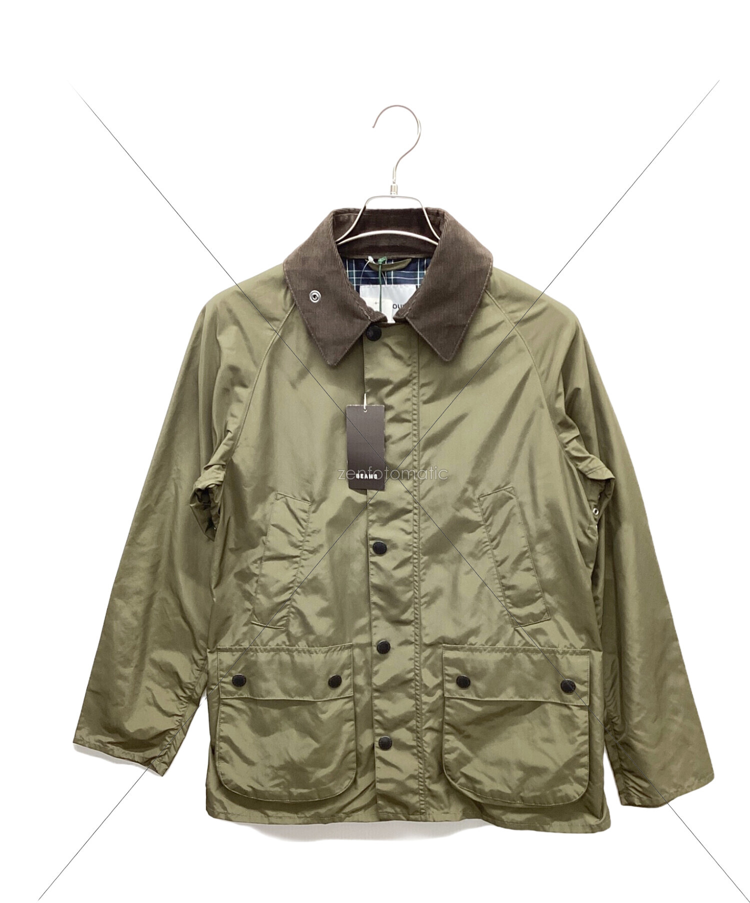 Barbour (バブアー) BEAMS F (ビームスエフ) 別注 BEDALE SL シェイプメモリー ジャケット オリーブ サイズ:36 未使用品