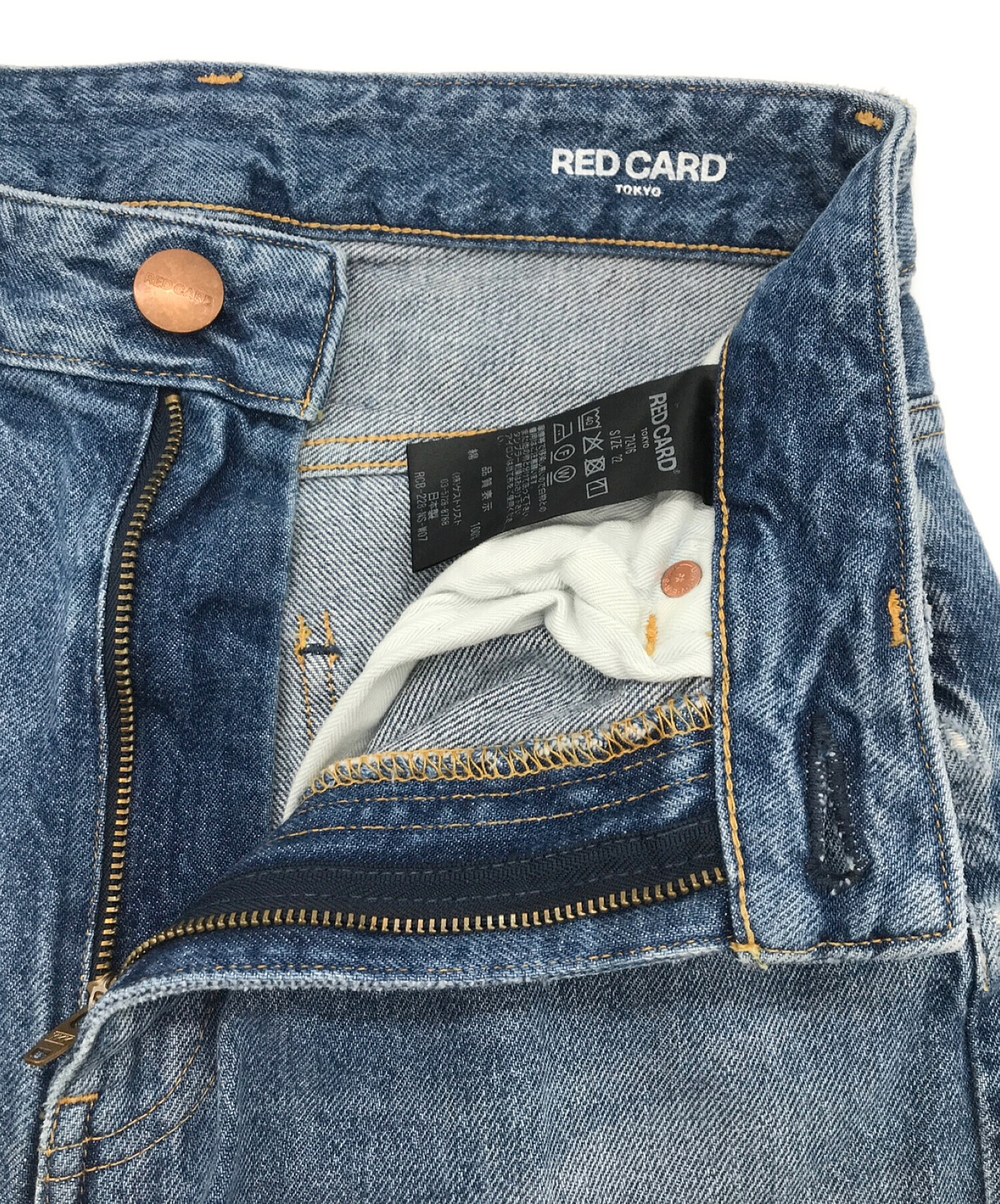 RED CARD (レッドカード) Jazz Loose Tapered kita-Indigo Mid サイズ:SIZE 22