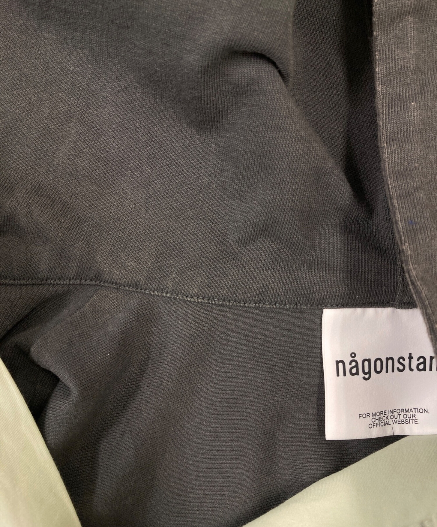 nagonstans (ナゴンスタンス) Coギャバ combination shirts ライトグリーン サイズ:M