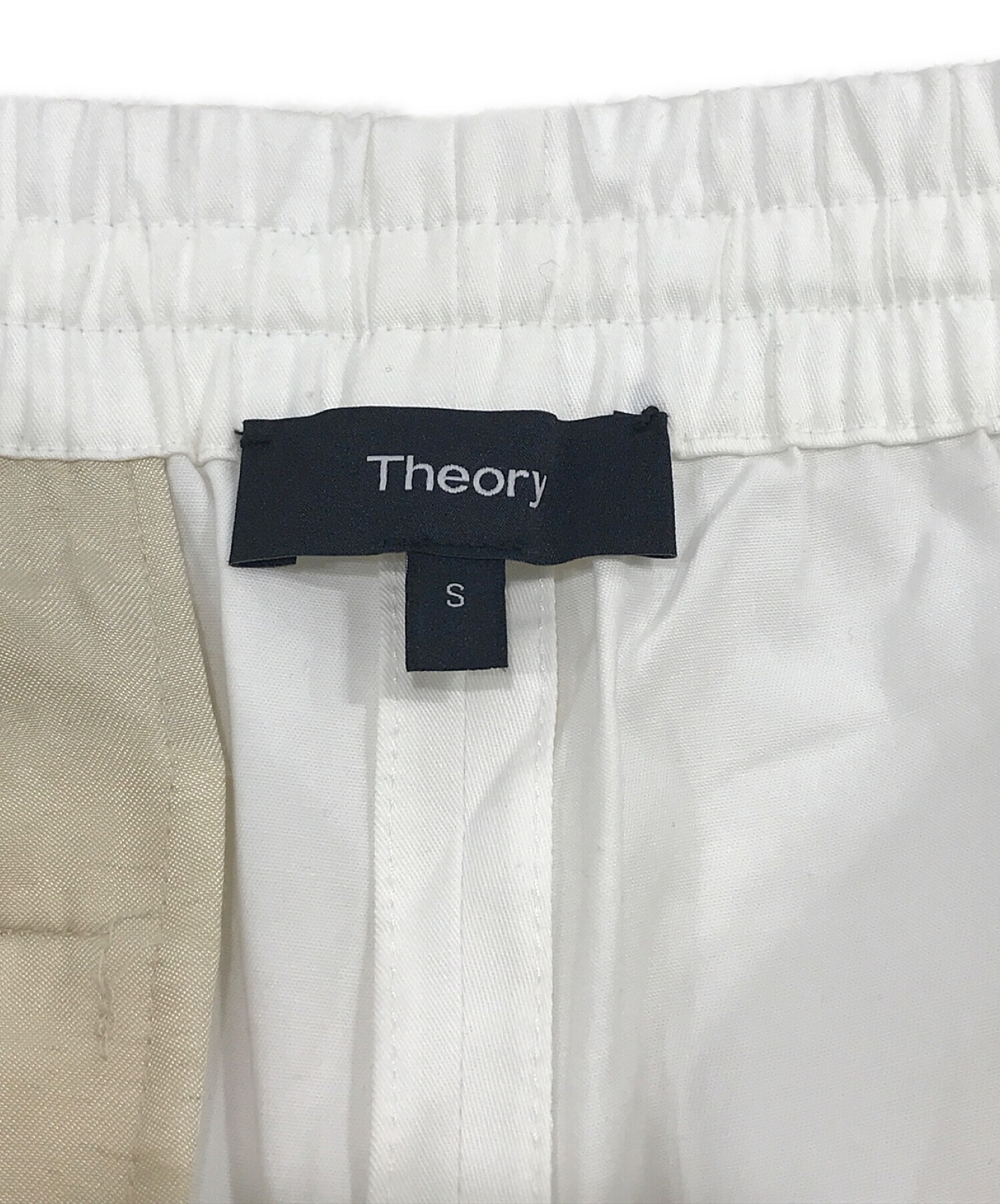 中古・古着通販】theory (セオリー) イージーパンツ ホワイト サイズ