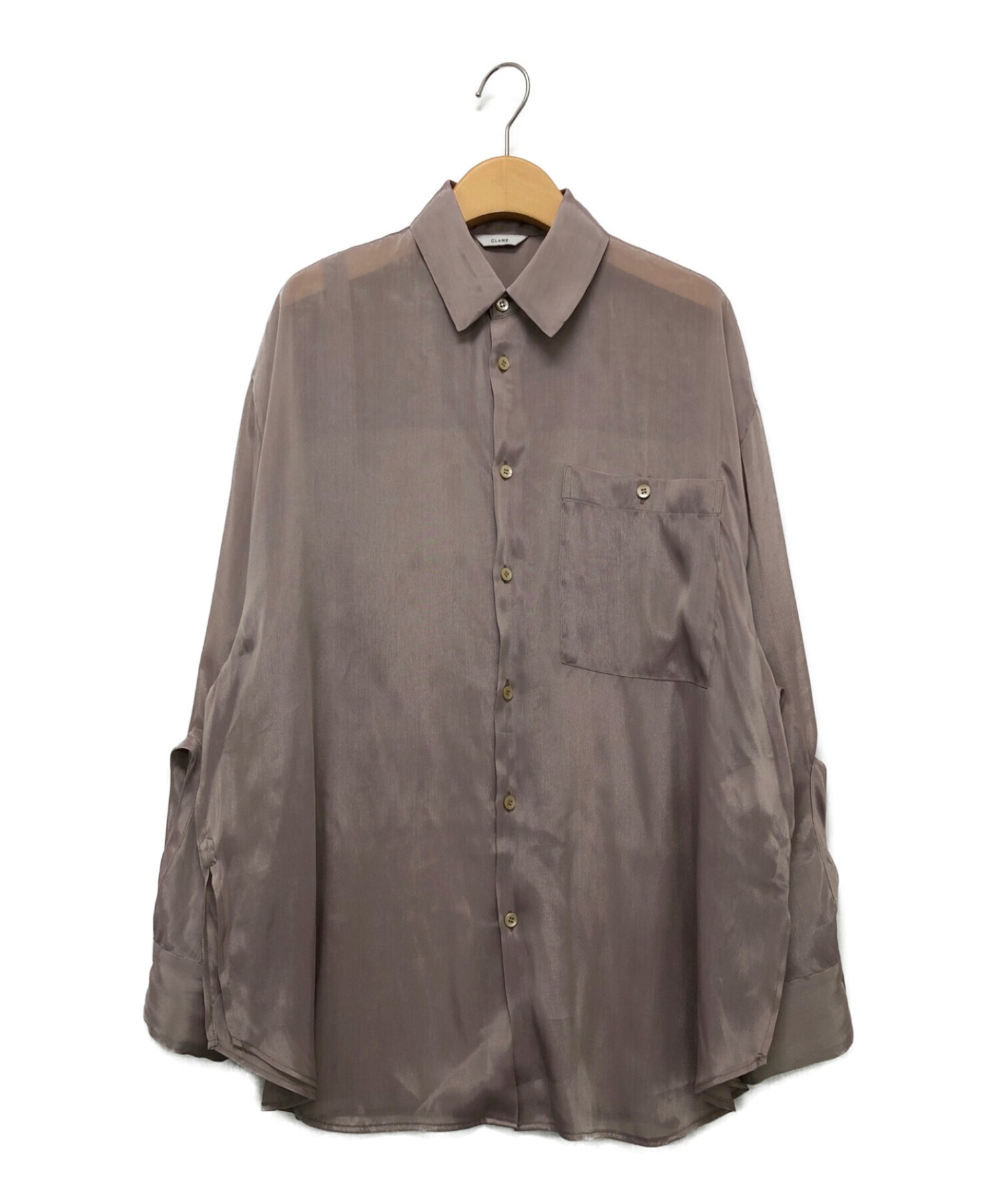 CLANE (クラネ) CHAMBRAY LOOSE SHIRT ベージュ サイズ:2