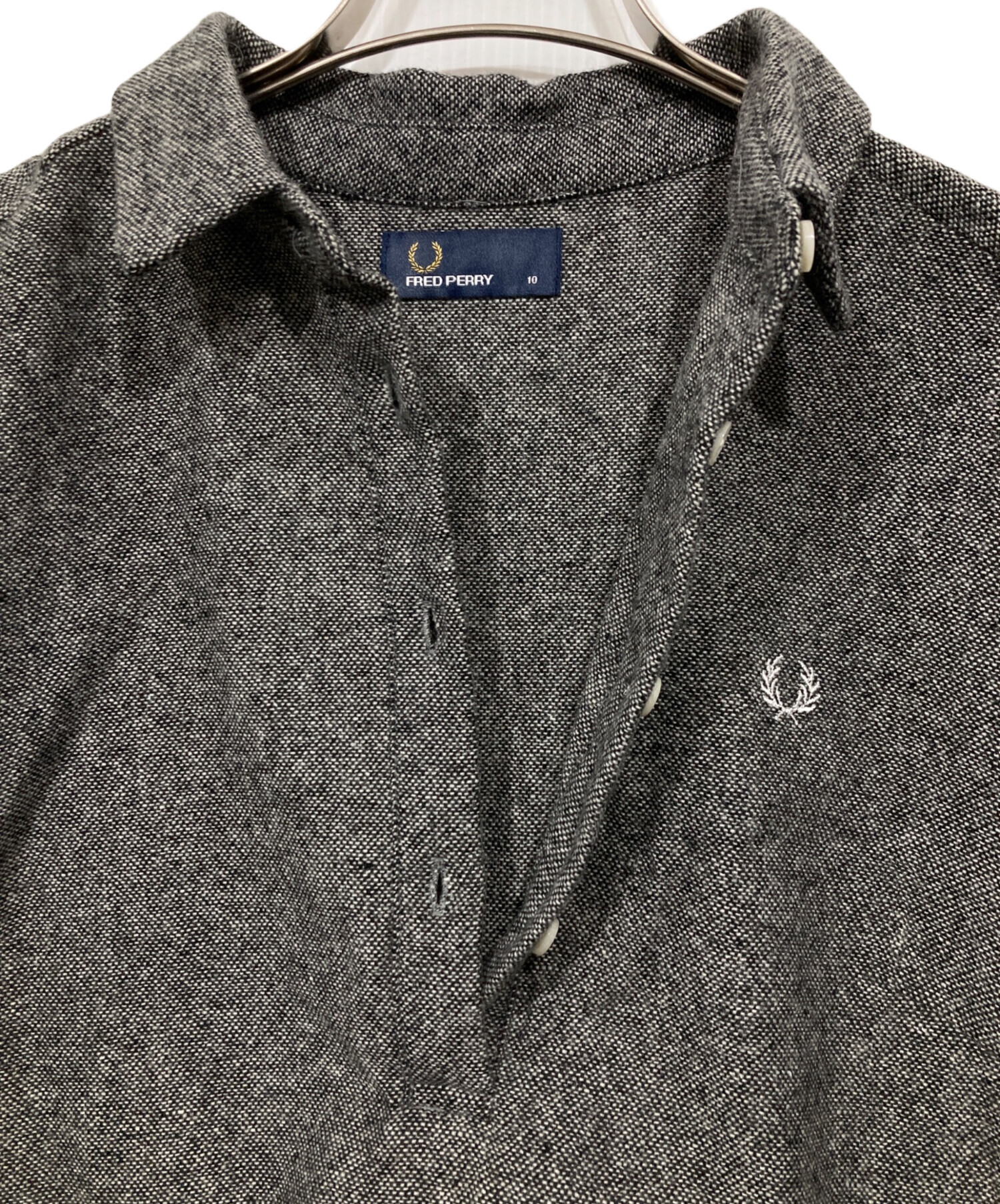 中古・古着通販】FRED PERRY (フレッドペリー) バックプリーツツイードワンピース グレー サイズ:10｜ブランド・古着通販  トレファク公式【TREFAC FASHION】スマホサイト