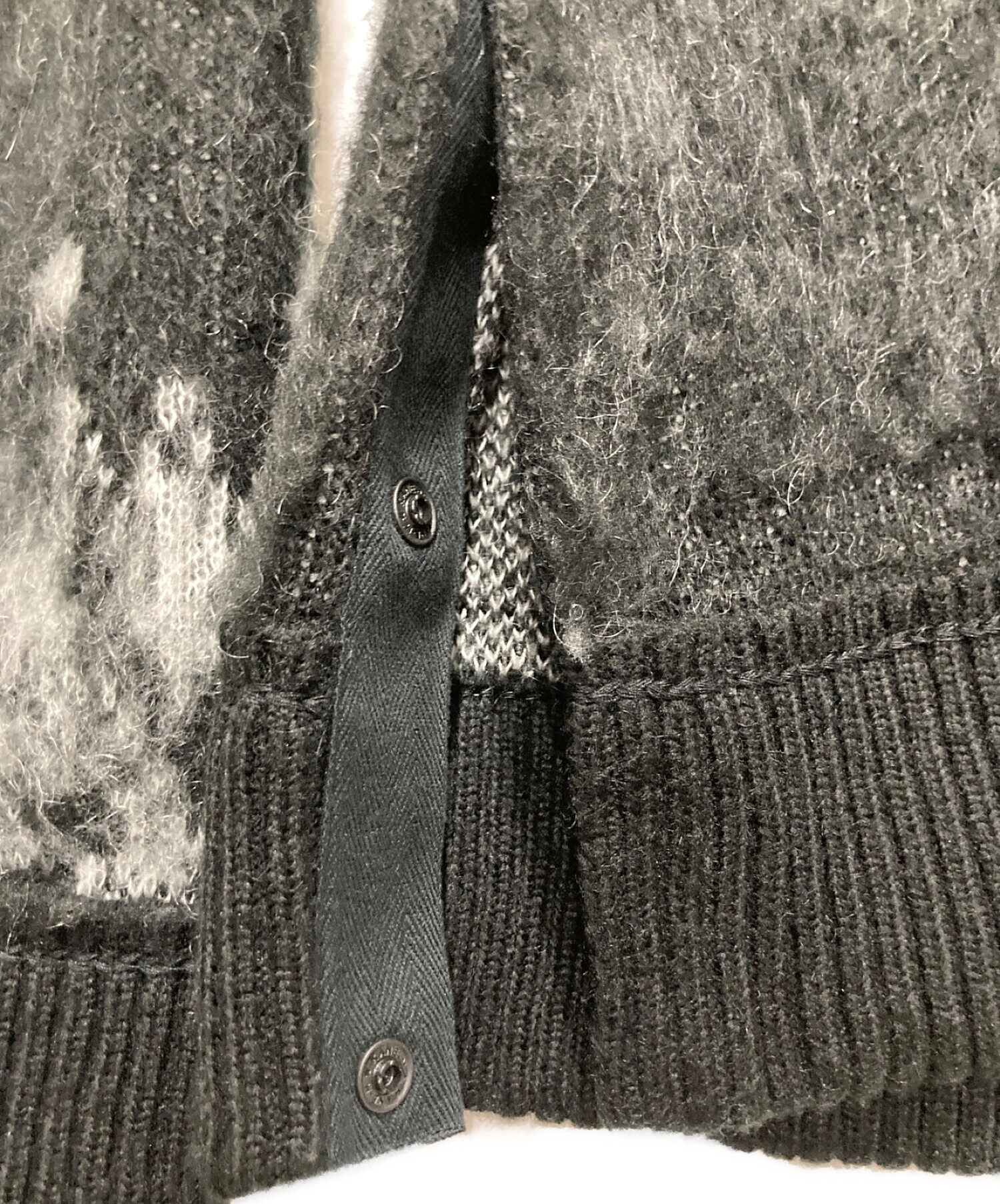 sacai (サカイ) Bandana Jacquard Knit Pullover ブラック×ホワイト サイズ:１
