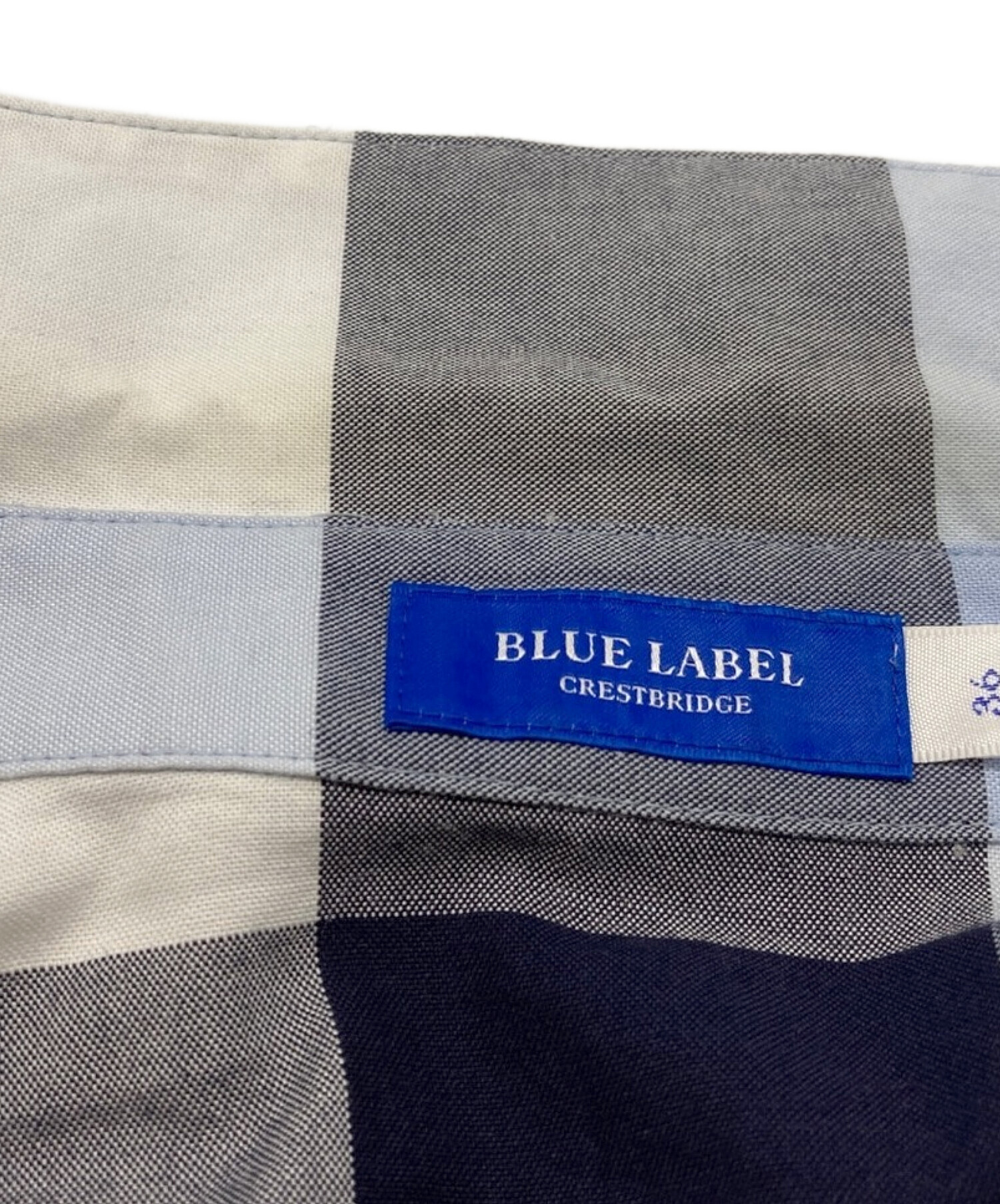 BLUE LABEL CRESTBRIDGE (ブルーレーベルクレストブリッジ) ノースリーブチェックセットアップ ネイビー サイズ:SIZE 36