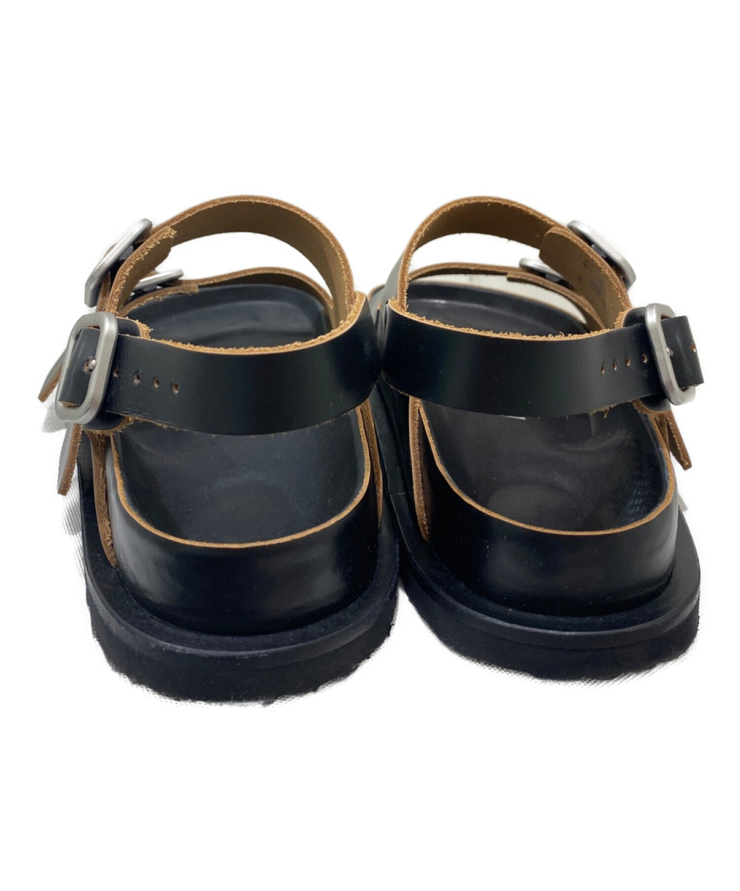 BIRKENSTOCK (ビルケンシュトック) JIL SANDER (ジルサンダー) MILANOサンダル ブラック サイズ:38