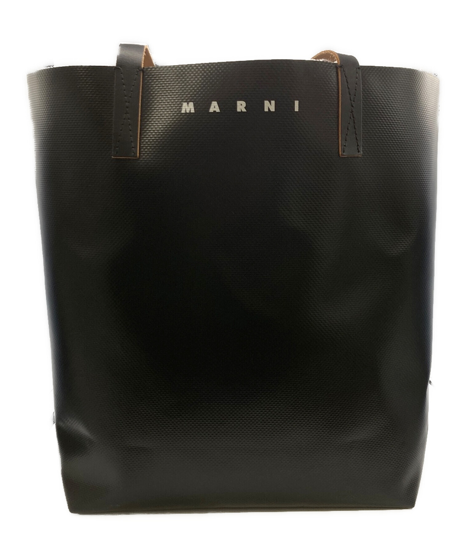 MARNI (マルニ) バイカラートートバッグ ブルー×ブラック