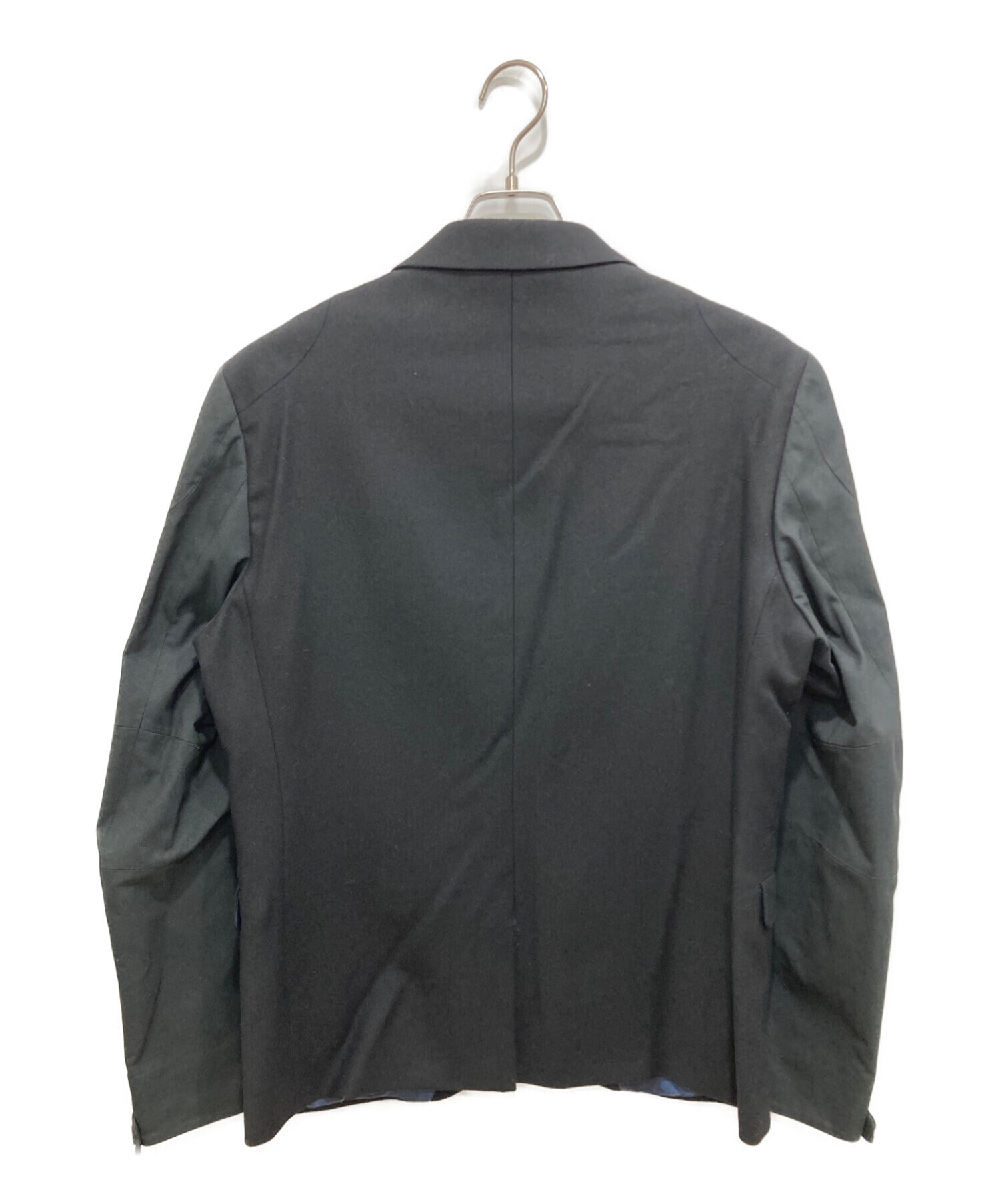 DIESEL (ディーゼル) 異素材切替テーラードジャケット ブラック サイズ:50(XL)
