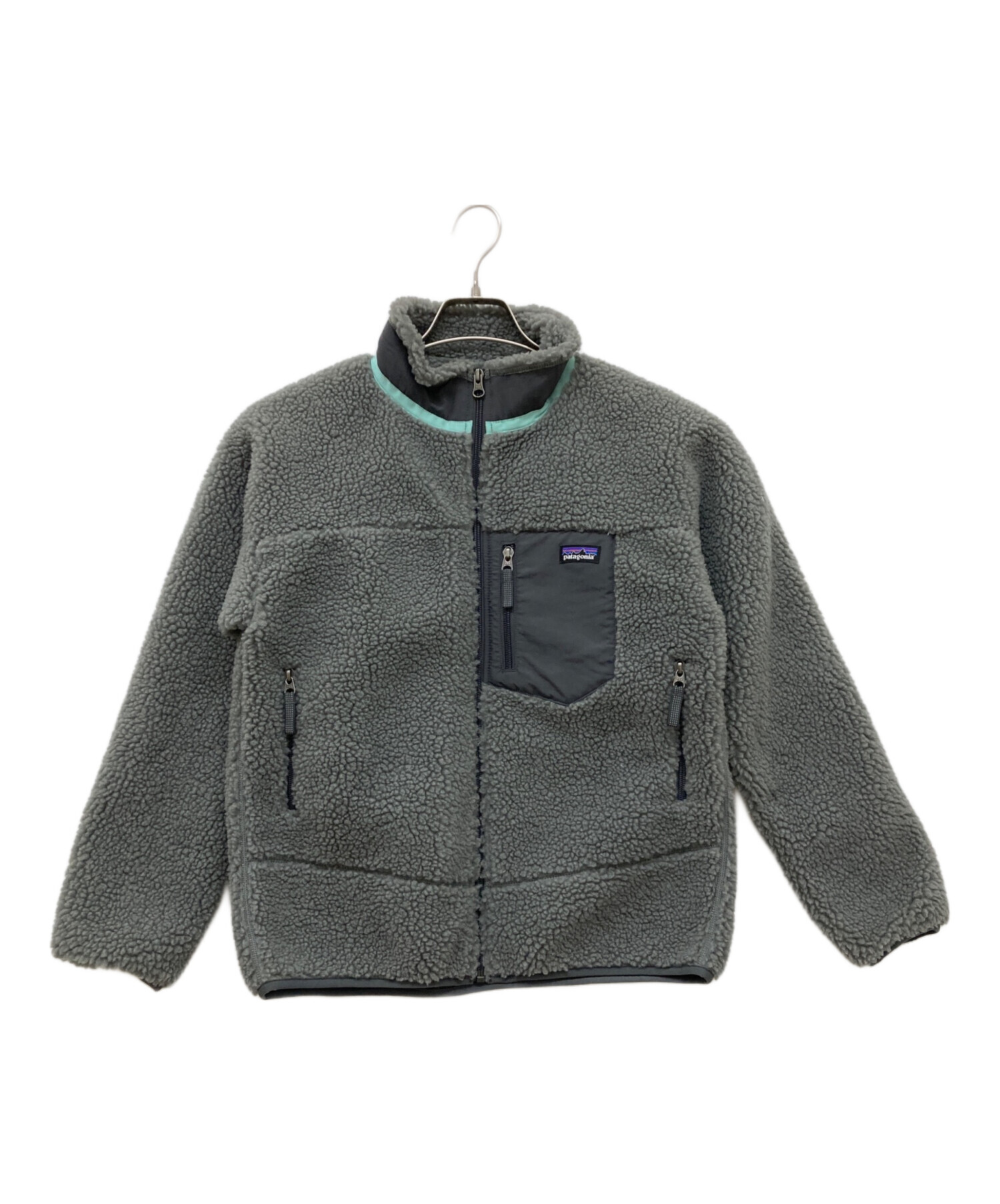 Patagonia (パタゴニア) キッズ・レトロX・ジャケット グレー サイズ:SIZE 14 未使用品