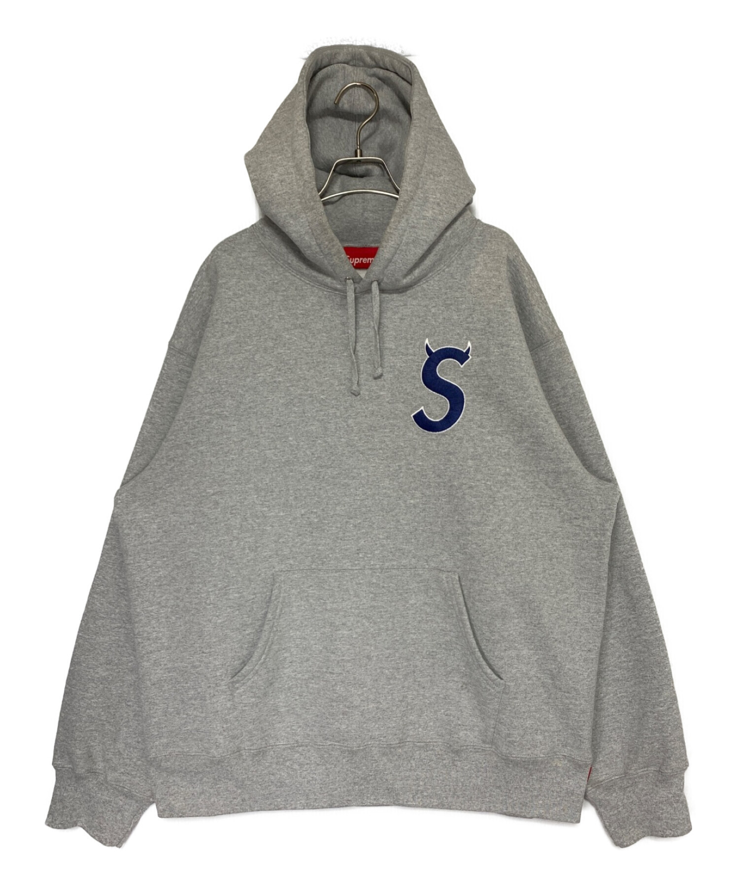 S Logo Hooded Sweatshirt Grey 18FW