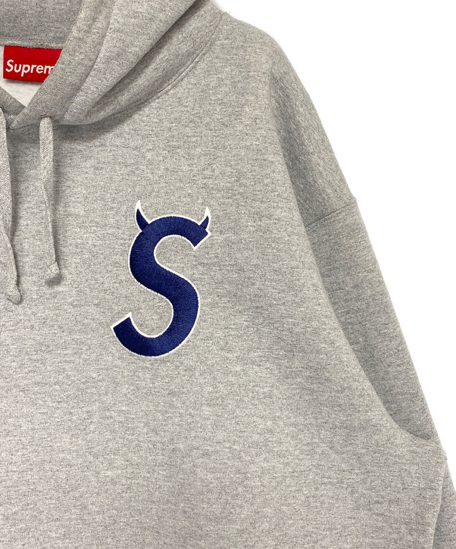 SUPREME (シュプリーム) S Logo Hooded Sweatshirt グレー サイズ:SIZE XL