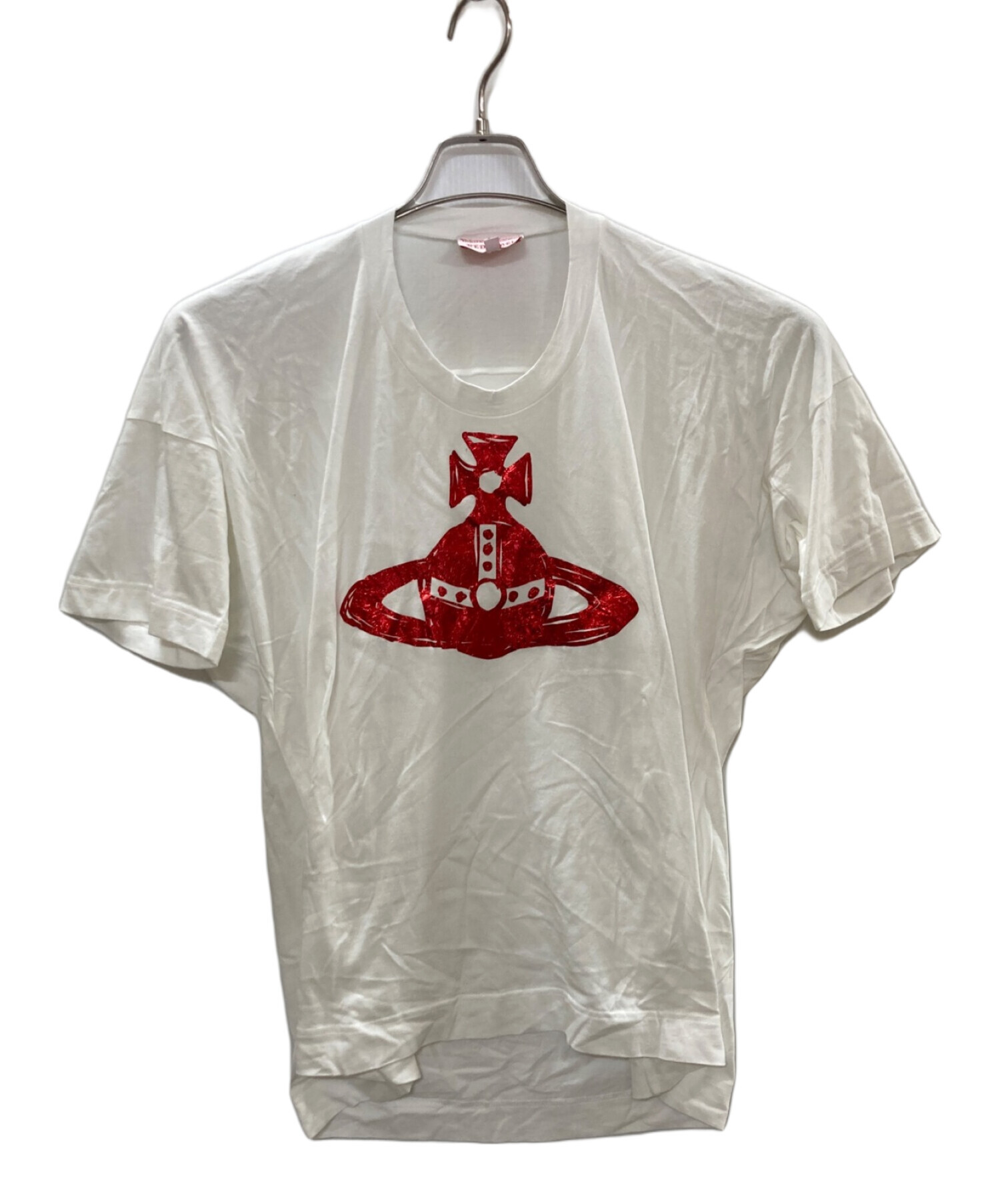 Vivienne Westwood RED LABEL (ヴィヴィアンウエストウッドレッドレーベル) オーブプリントTシャツ ホワイト サイズ:2