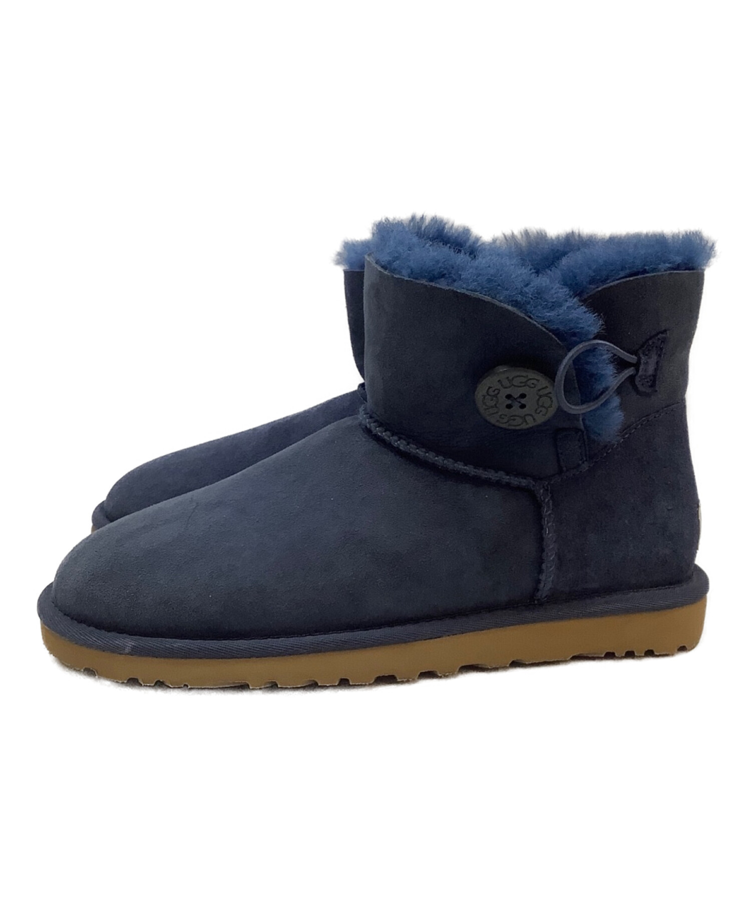 UGG (アグ) ムートンブーツ ネイビー サイズ:24