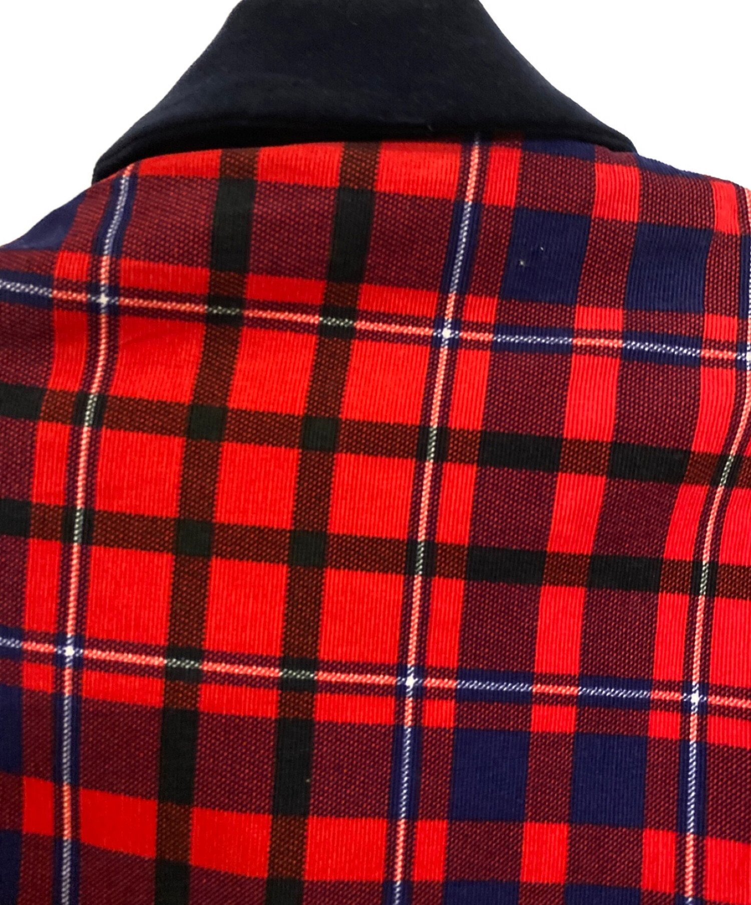 中古・古着通販】sacai (サカイ) バック付チェックブルゾン レッド