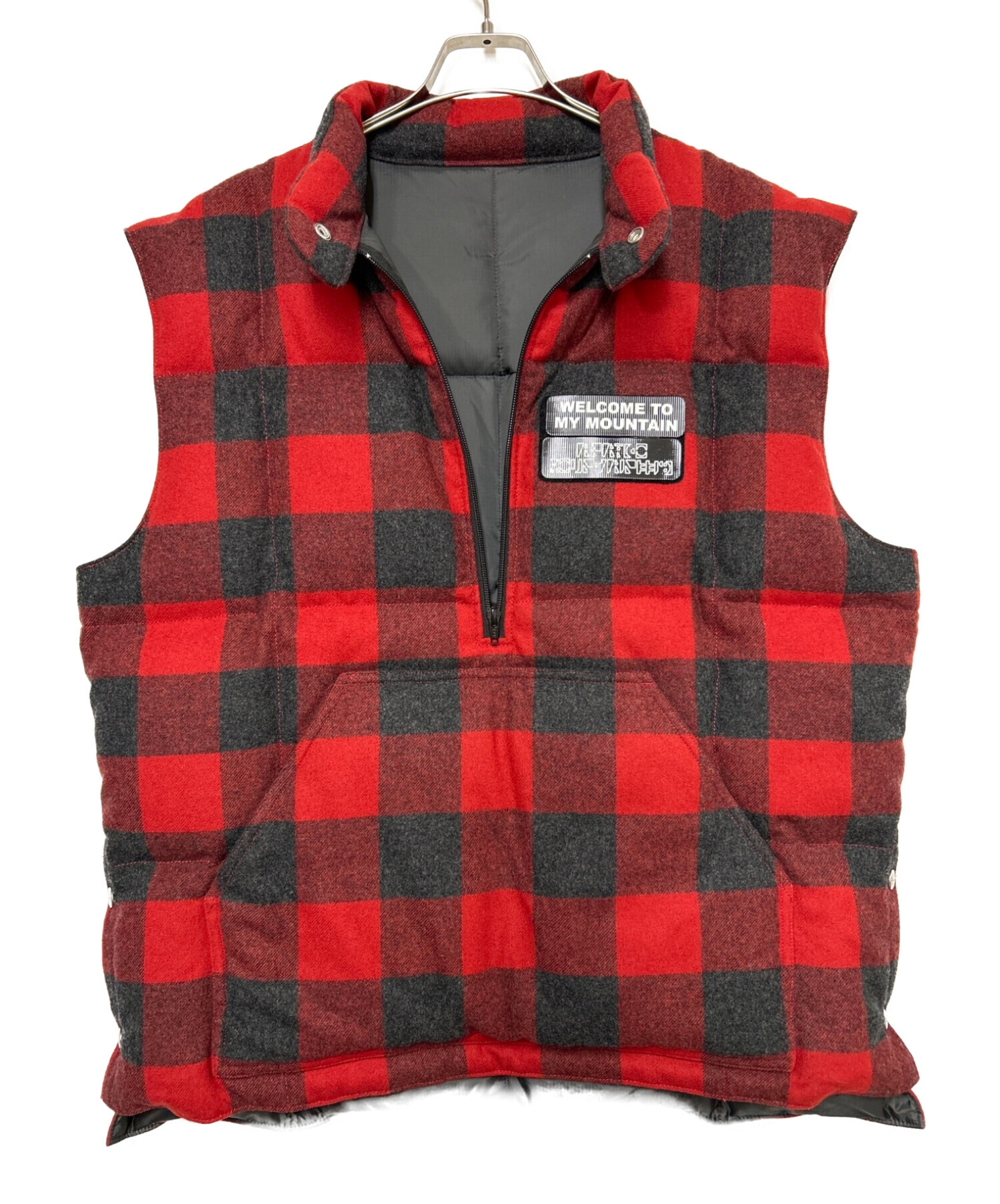 MOUNTAIN RESEARCH (マウンテンリサーチ) DOWN VEST レッド サイズ:ＸＬ