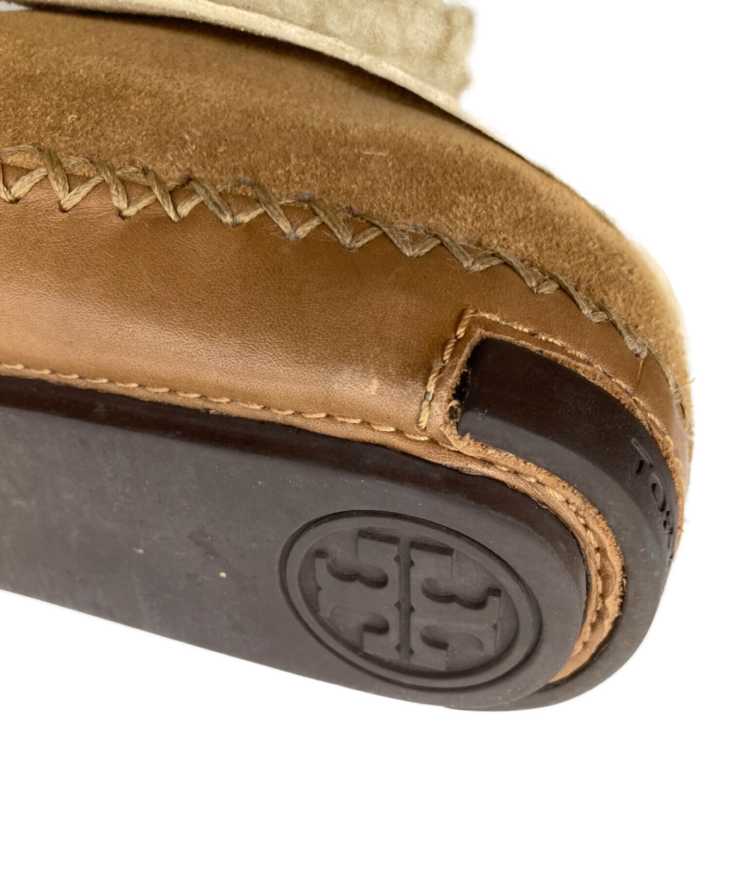 中古・古着通販】TORY BURCH (トリーバーチ) ムートンブーツ ブラウン