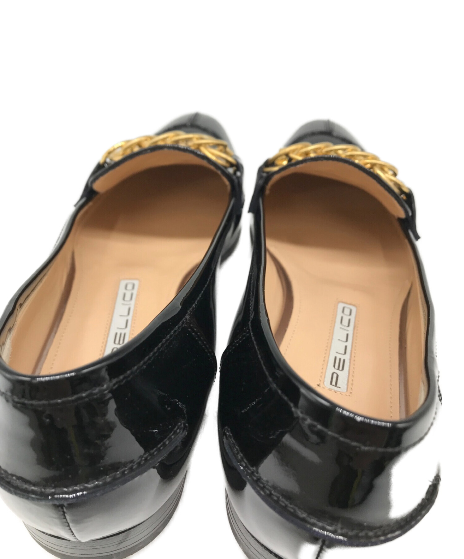 PELLICO (ペリーコ) パテントビジューローファー Bijou Loafer ビットローファー ブラック サイズ:36 1/2