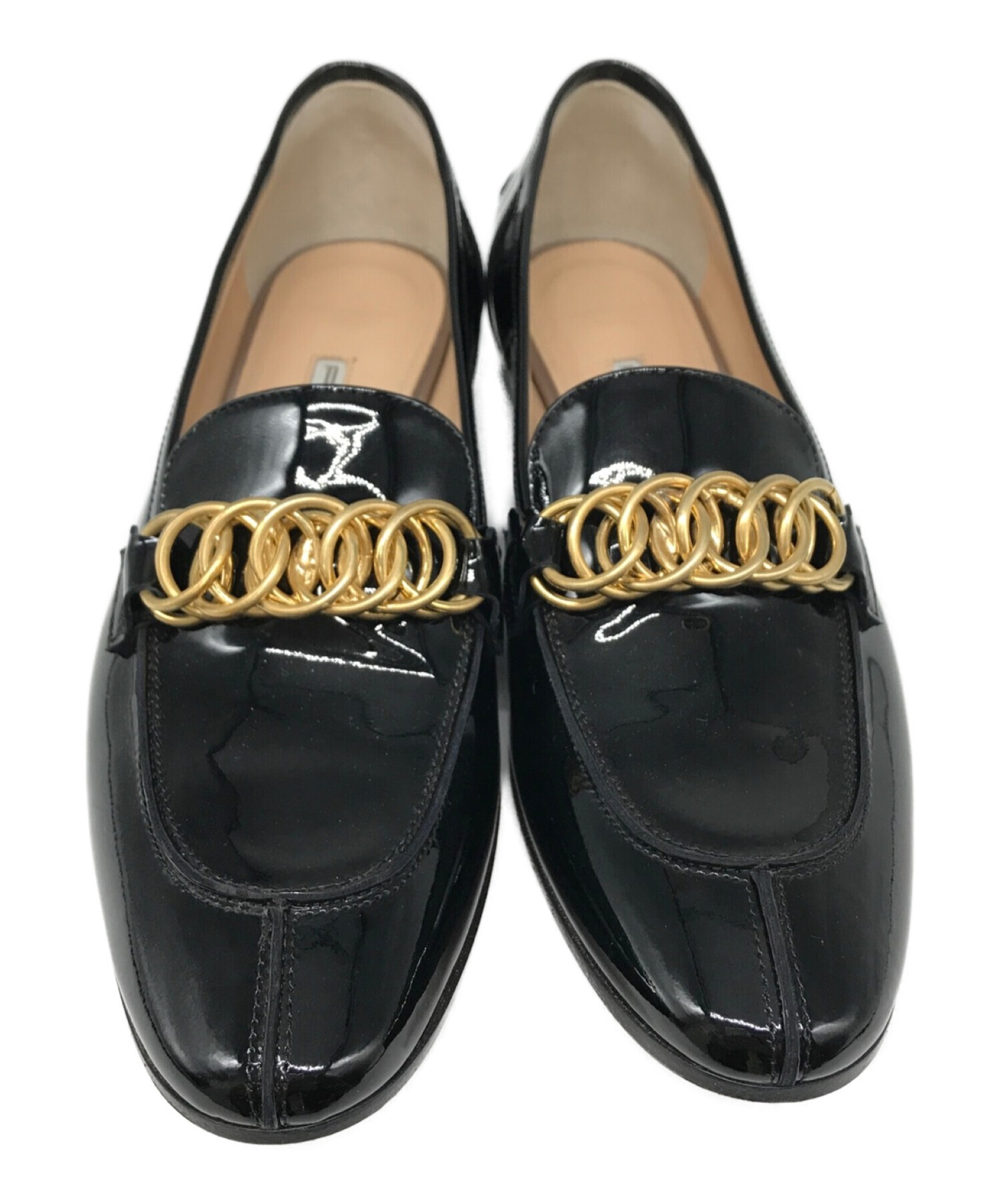 PELLICO (ペリーコ) パテントビジューローファー Bijou Loafer ビットローファー ブラック サイズ:36 1/2