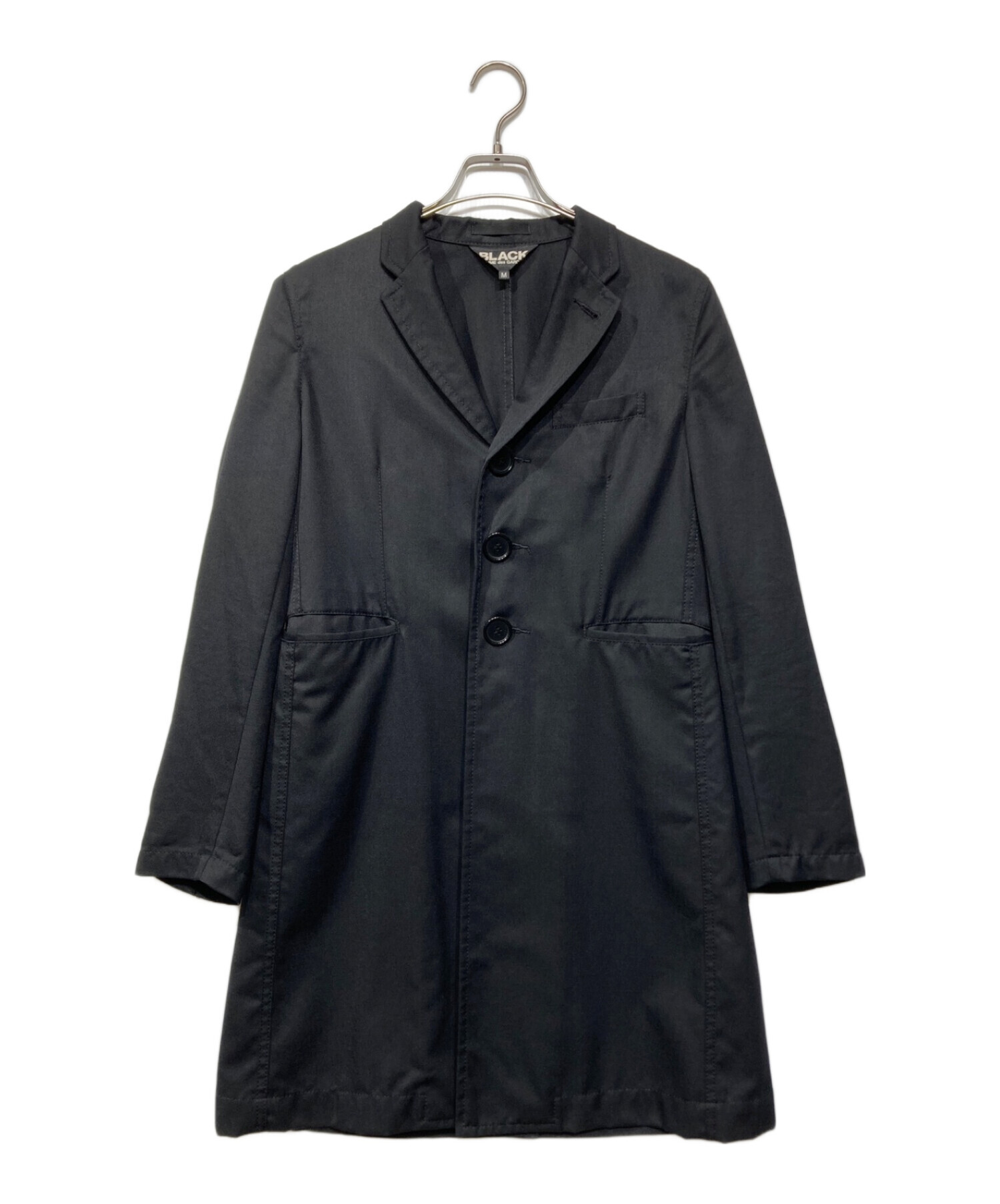 BLACK COMME des GARCONS (ブラック コムデギャルソン) コート ブラック サイズ:M