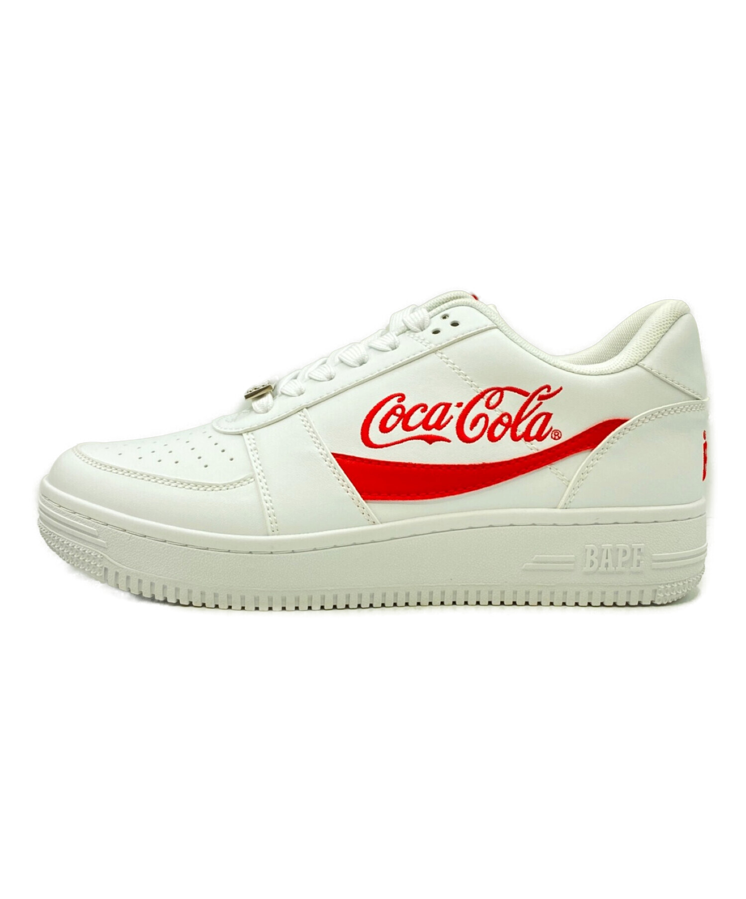 BAPESTA (ベイプスタ) Coca Cola (コカコーラ) Bape Sta Low ホワイト サイズ:27cm(US 9) 未使用品