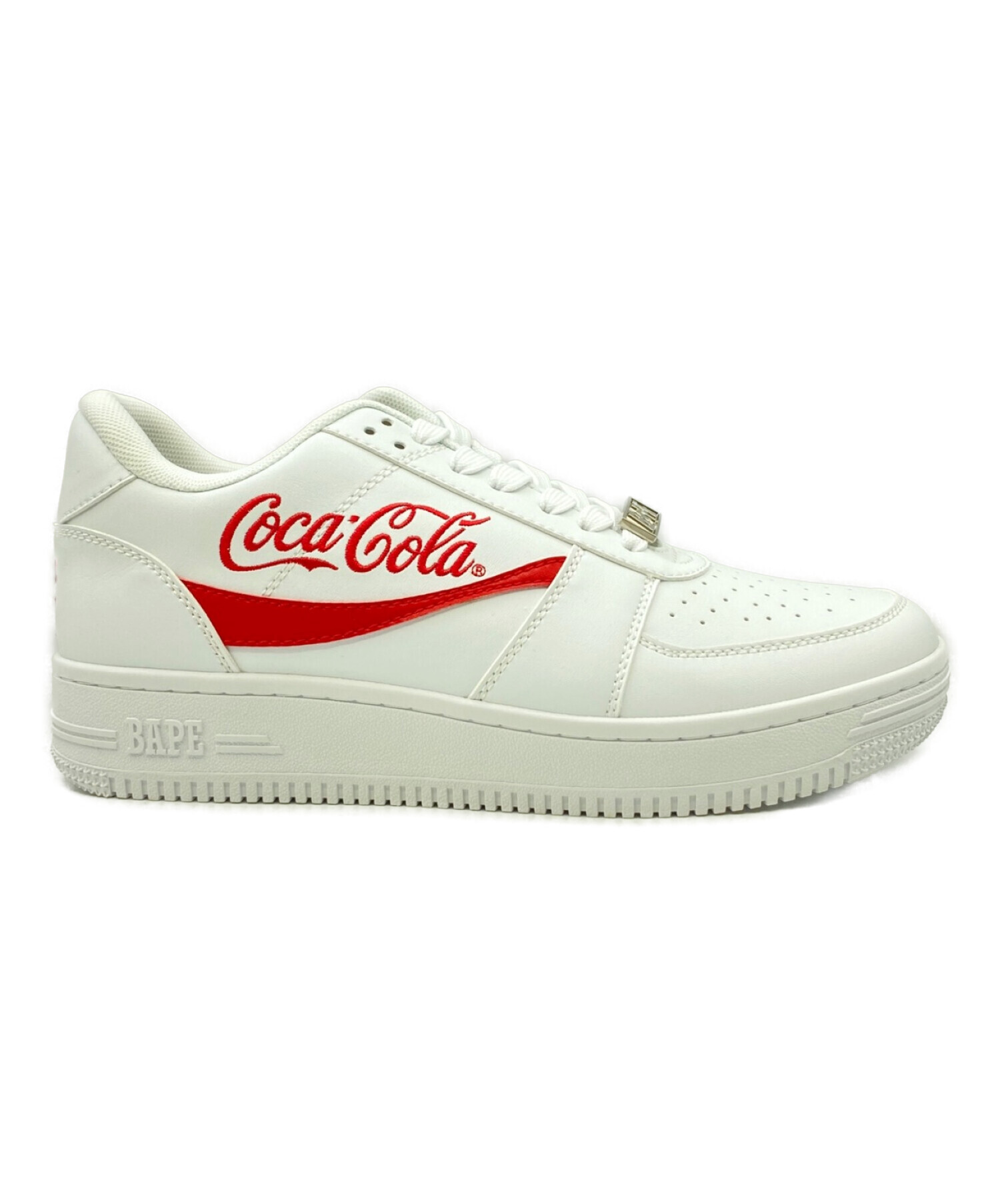 BAPESTA (ベイプスタ) Coca Cola (コカコーラ) Bape Sta Low ホワイト サイズ:27cm(US 9) 未使用品