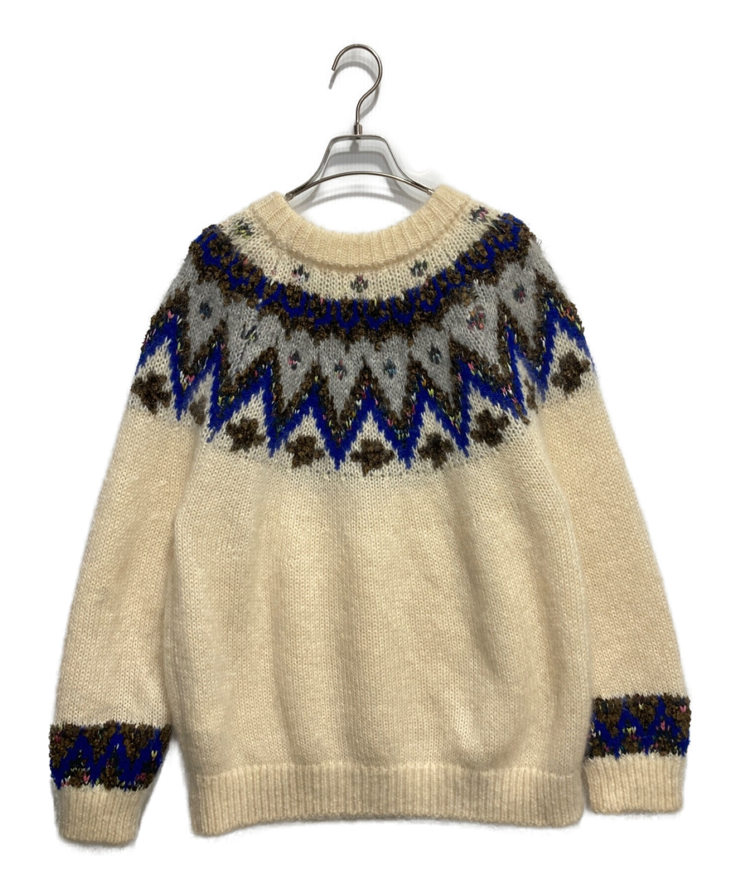 中古・古着通販】Coohem (コーヘン) MOHAIR NORDIC KNIT P/O